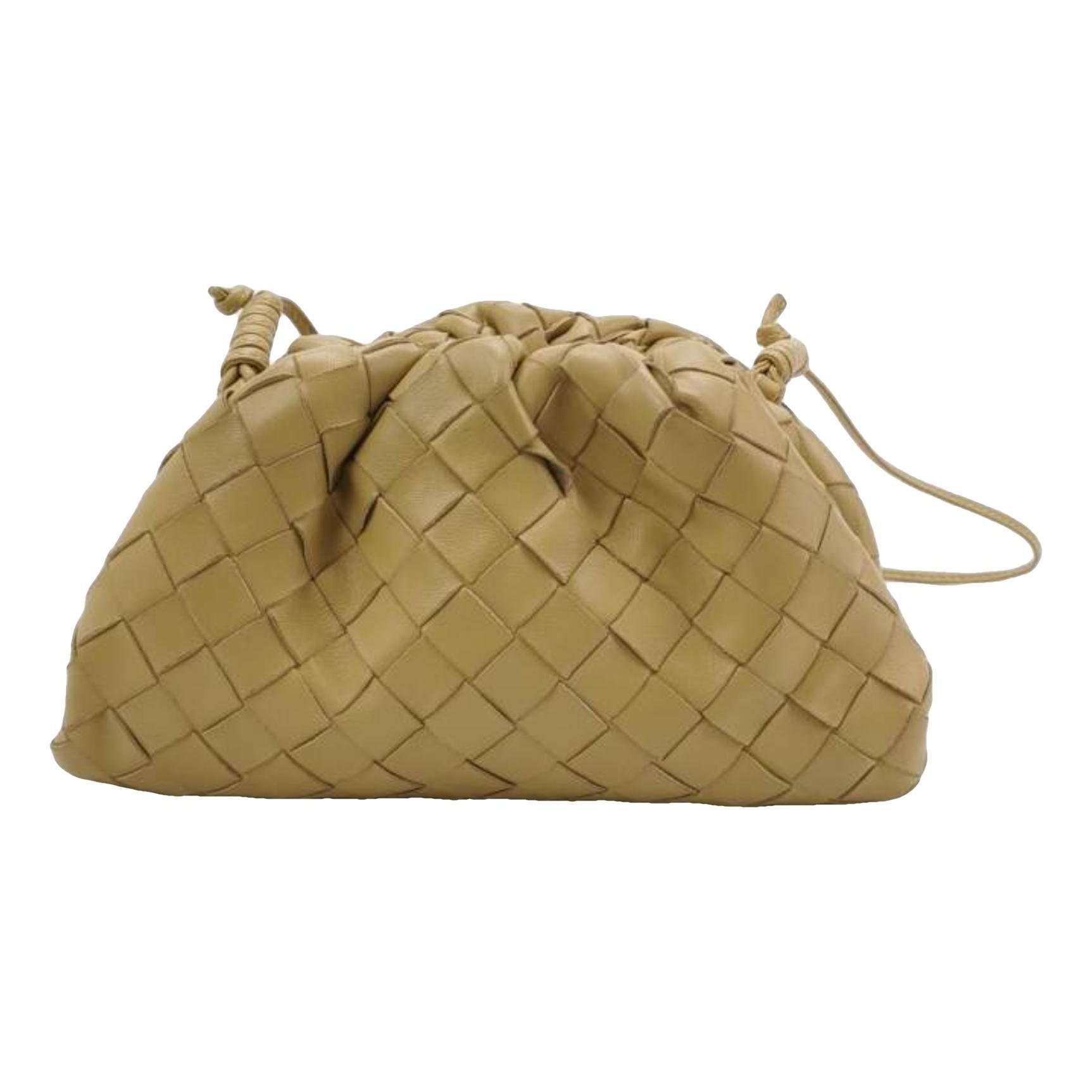 Pouch leather crossbody bag