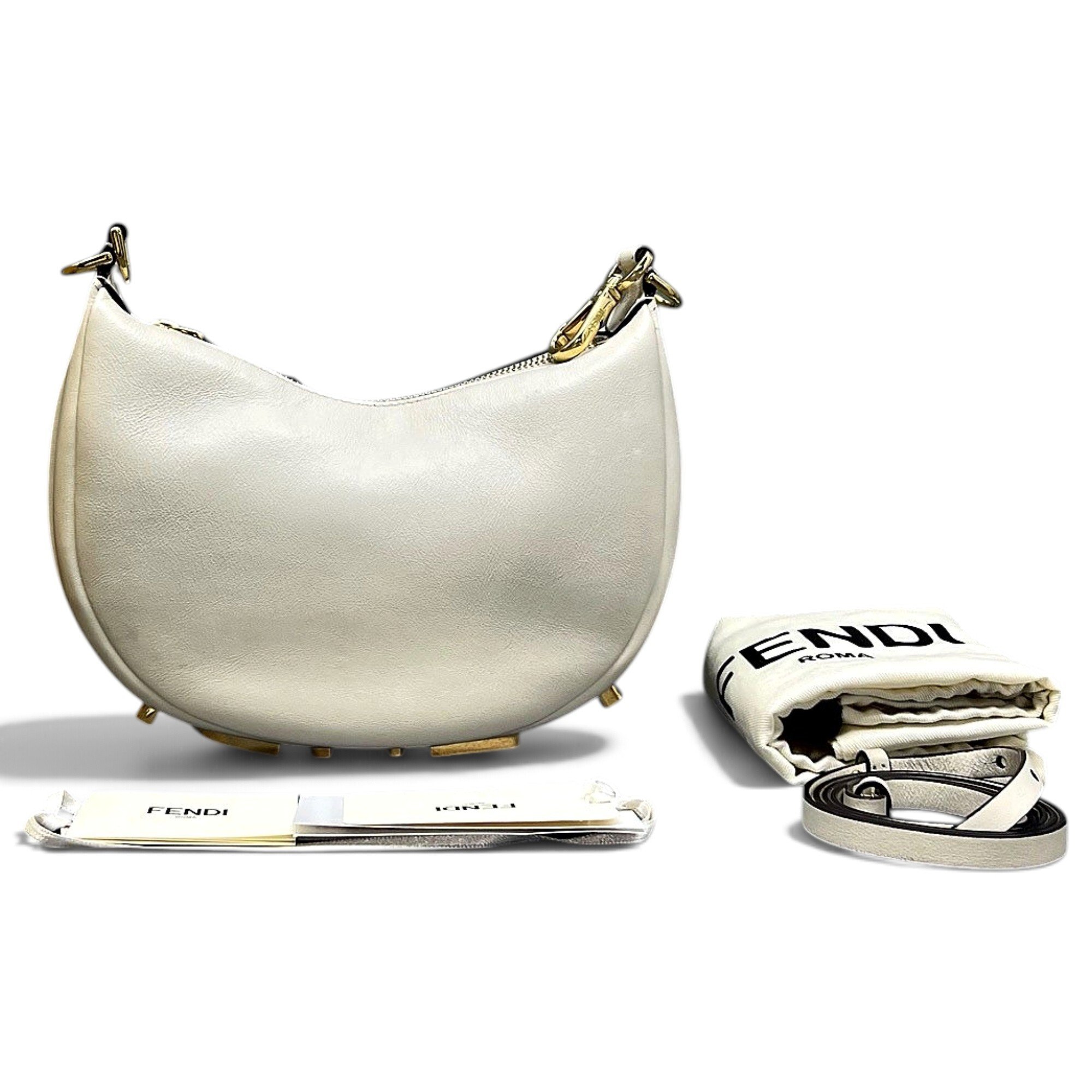 Fendigraphy leather handbag