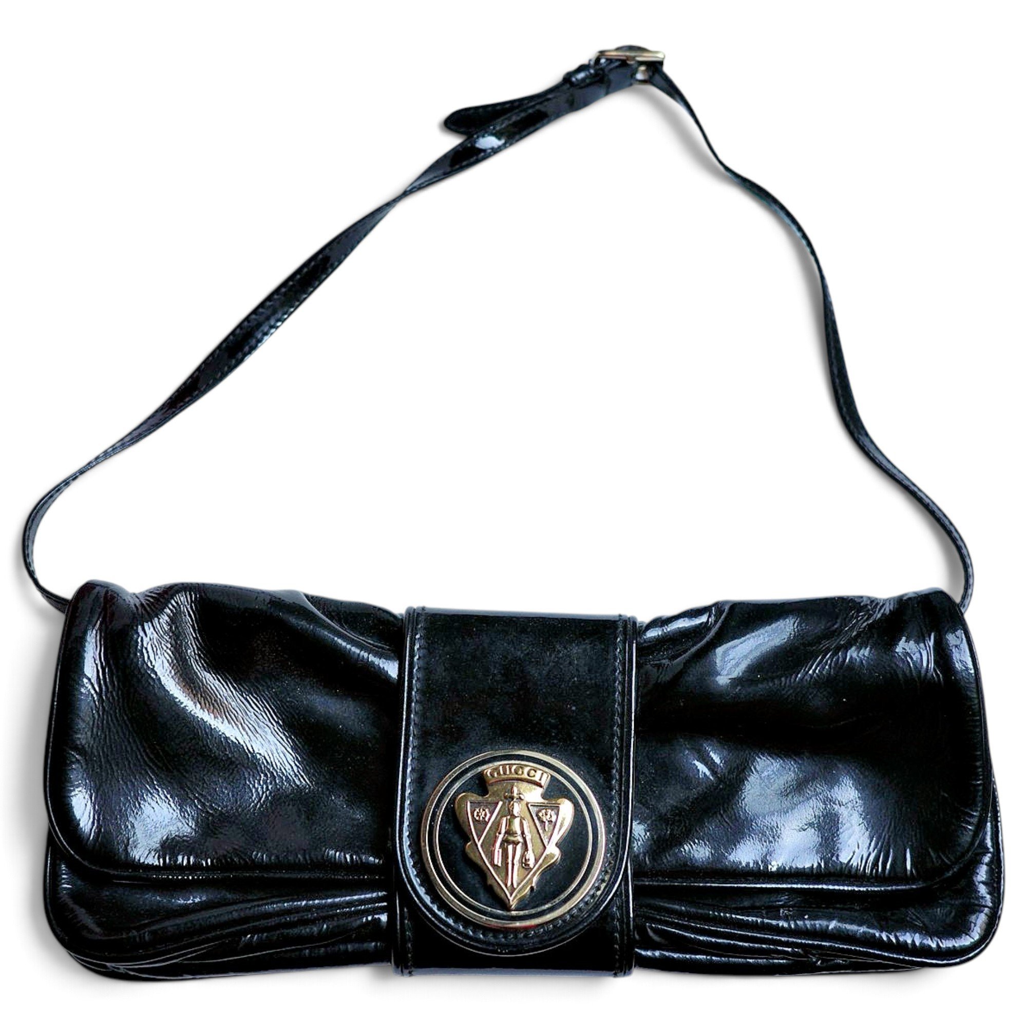 Patent leather handbag