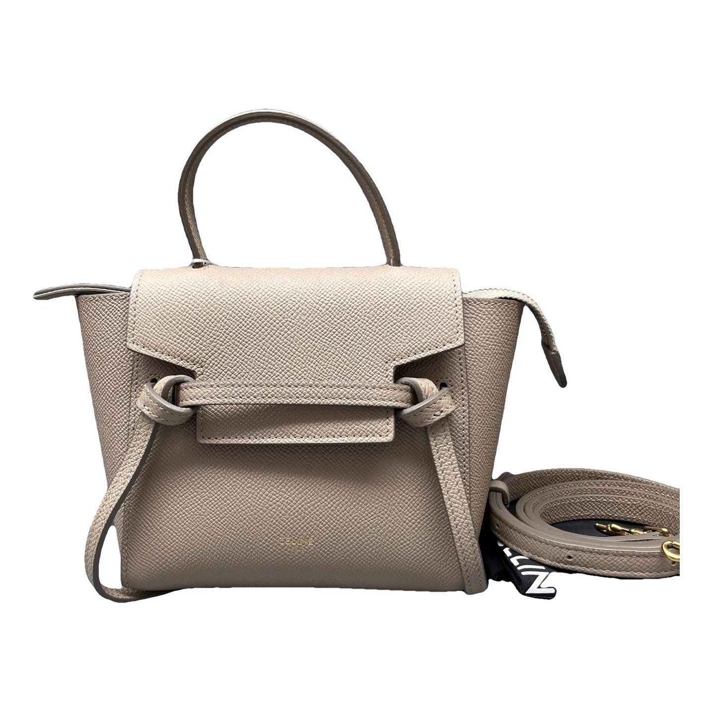 Belt leather handbag