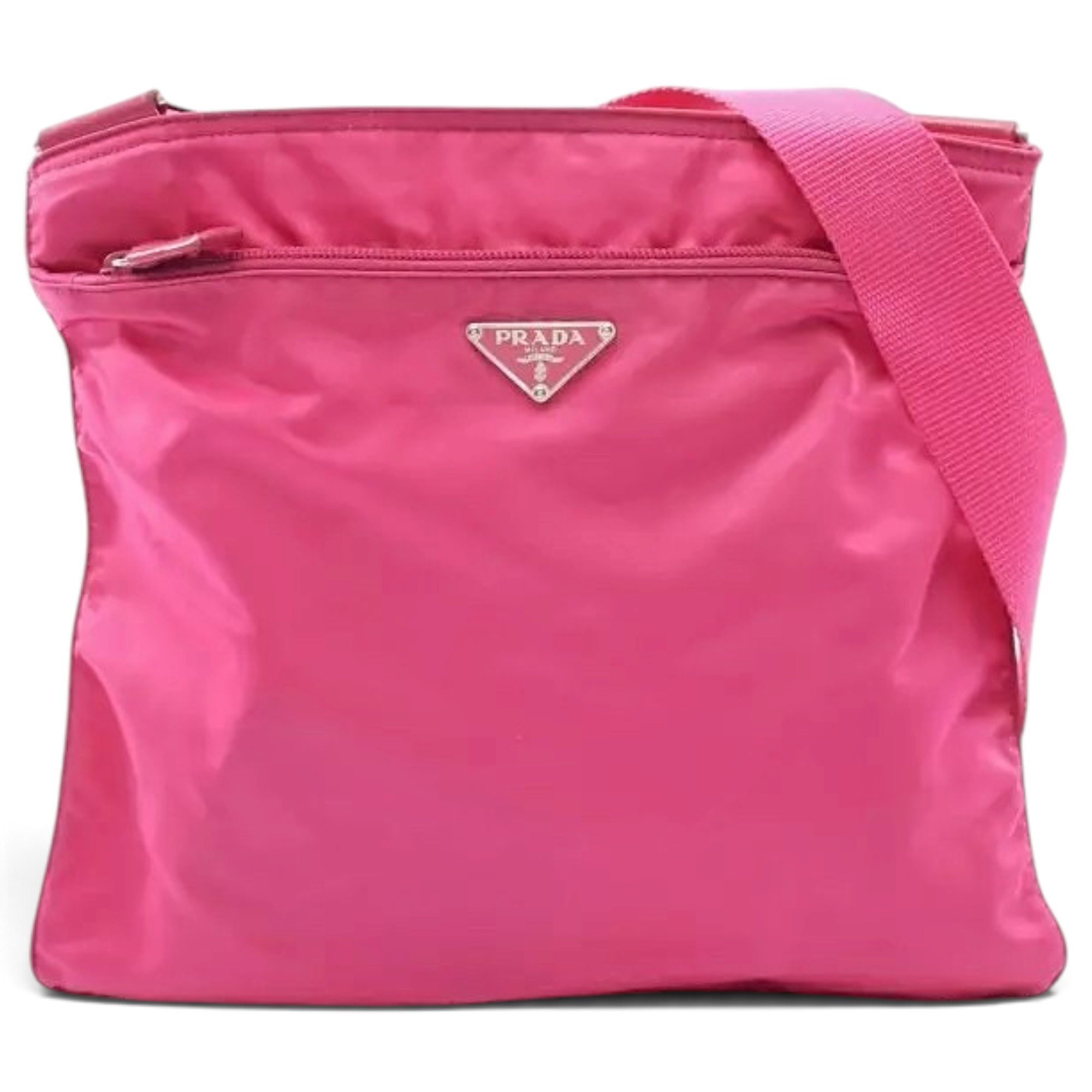 Re-Nylon cloth crossbody bag