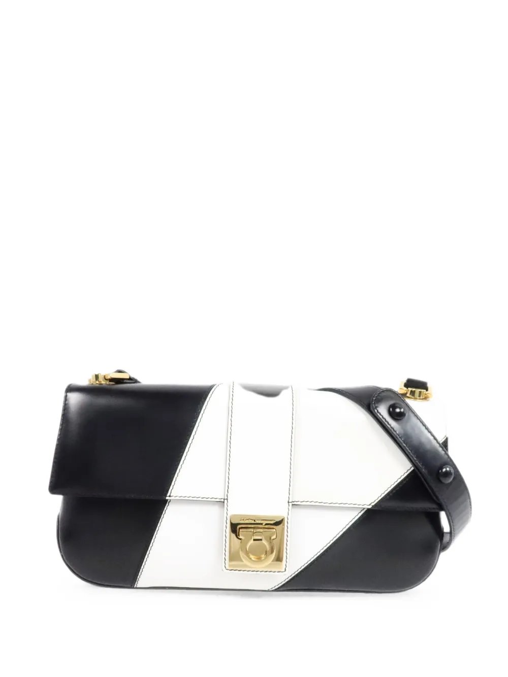 Gancini colour-block shoulder bag
