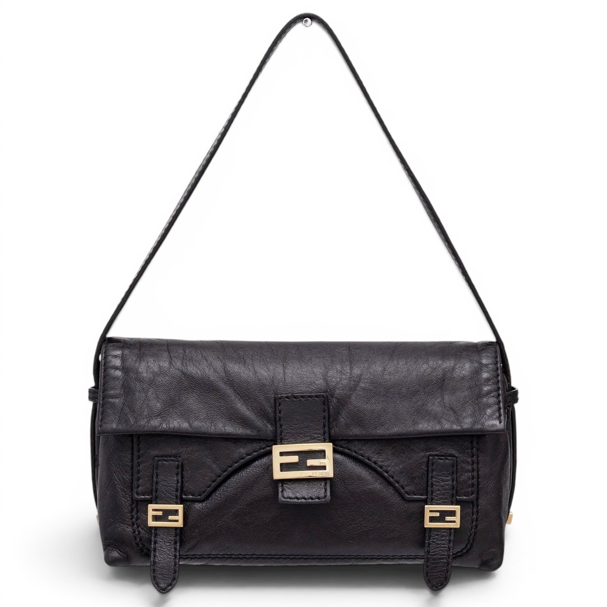 Baguette leather handbag