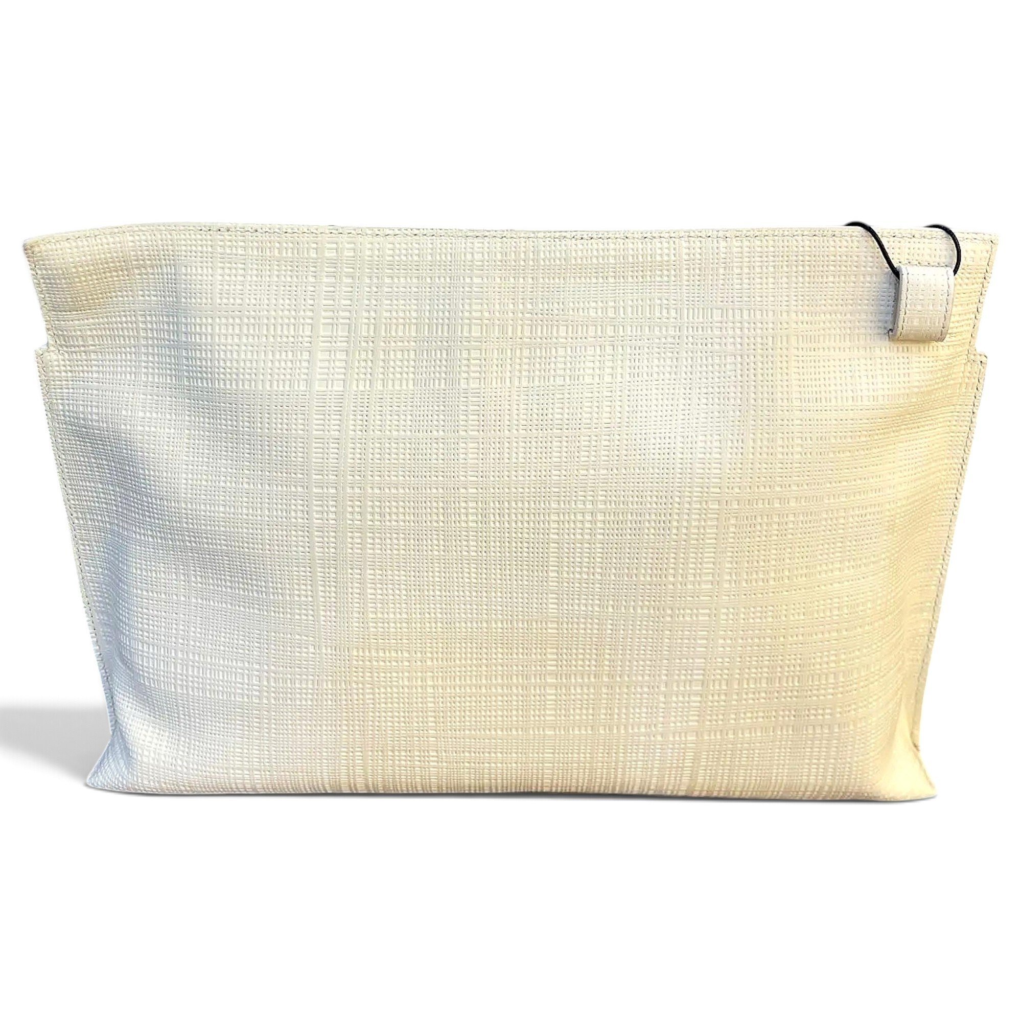 T Pouch leather clutch bag