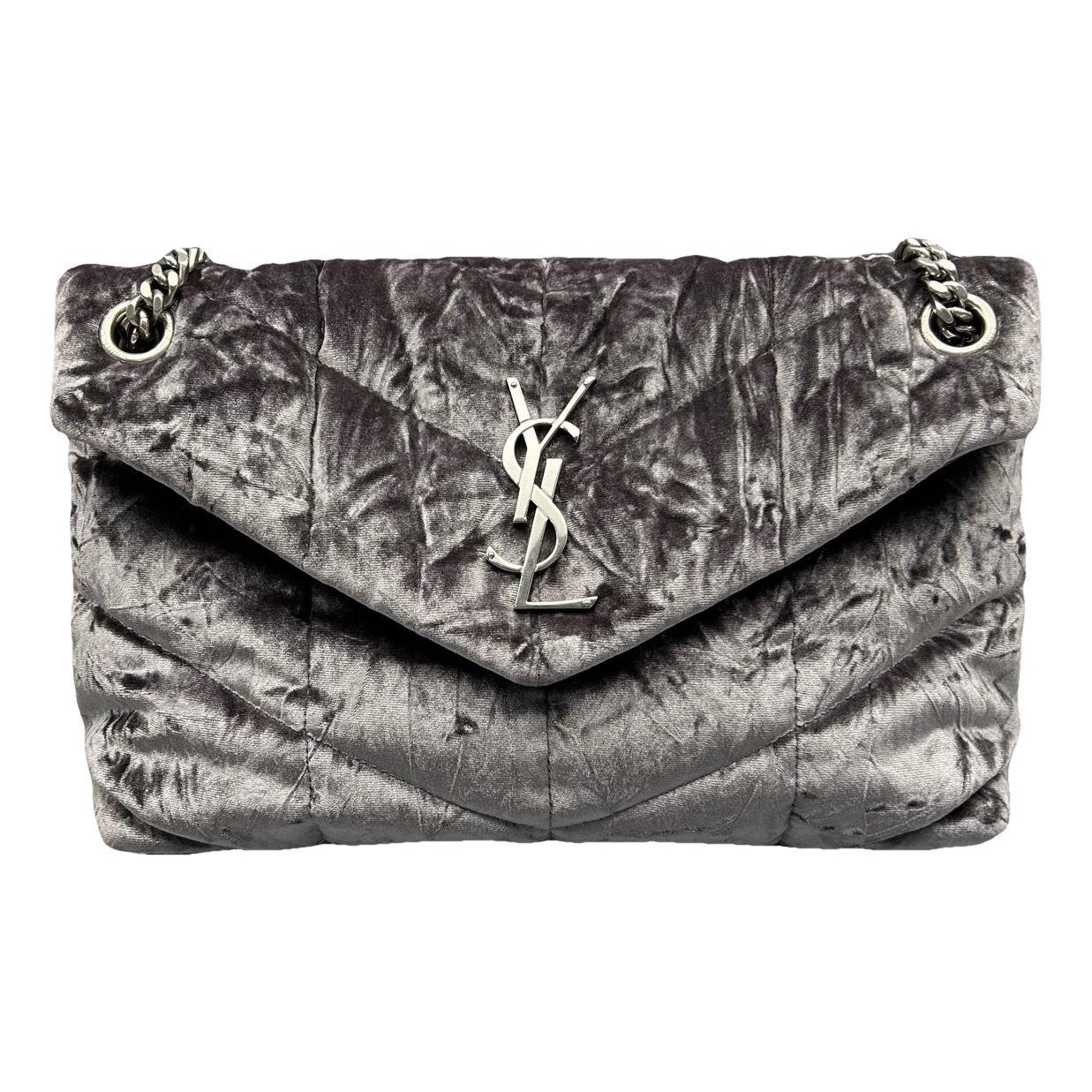 Loulou Puffer velvet handbag