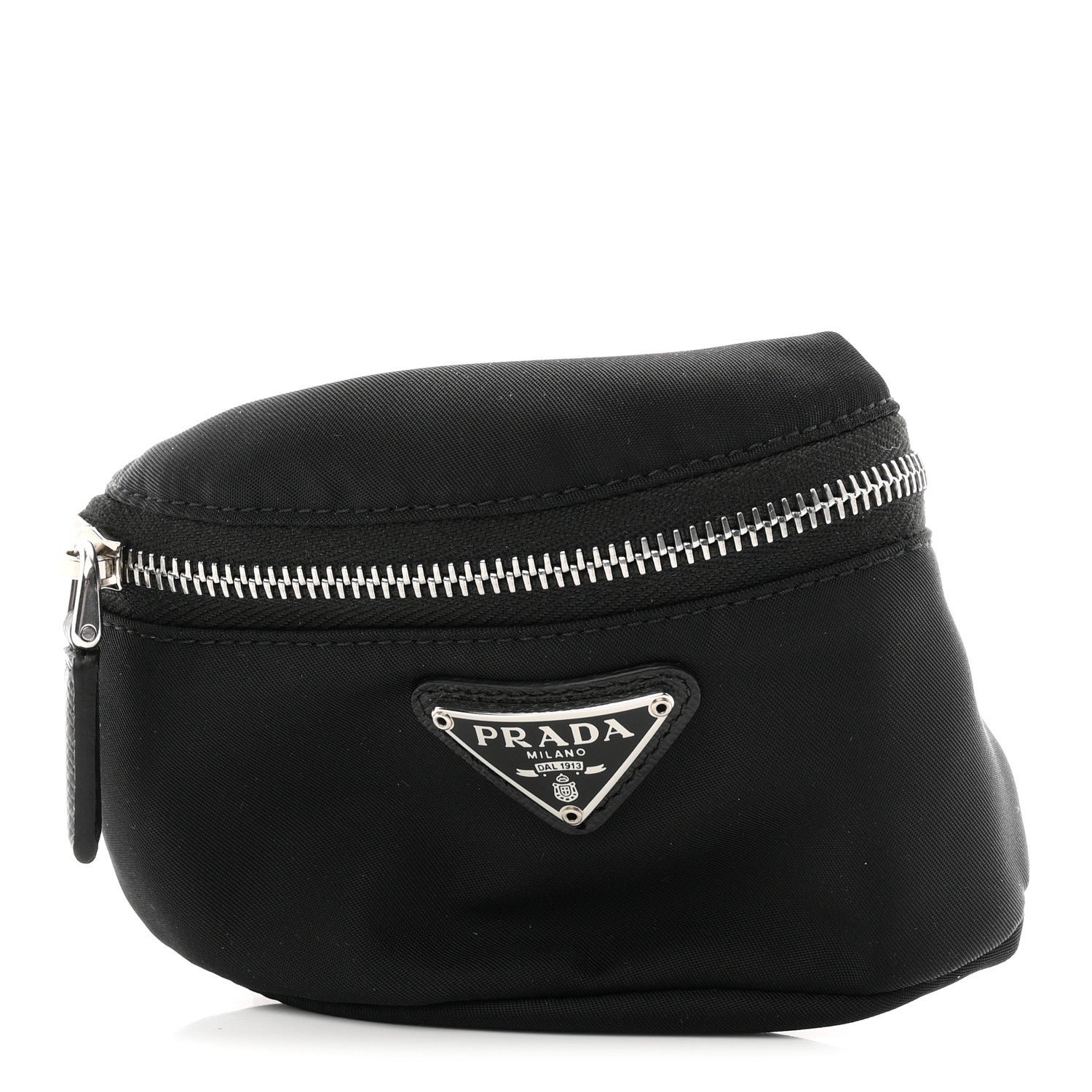 Prada Tessuto Nylon Wrist Pouch Black