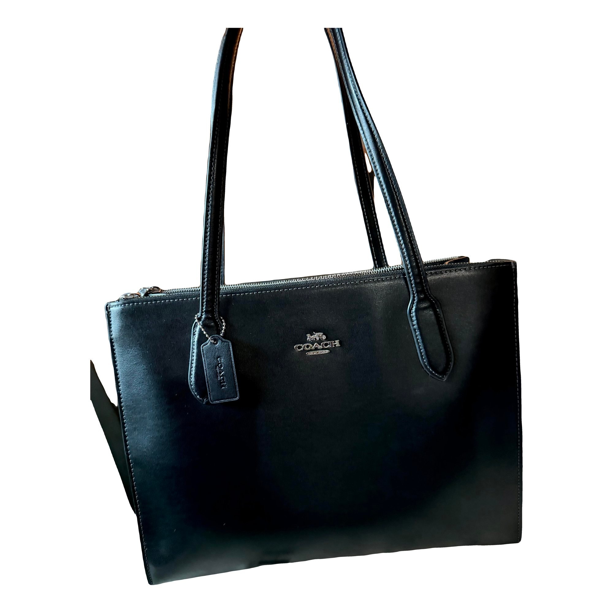CITY ZIP TOTE leather tote