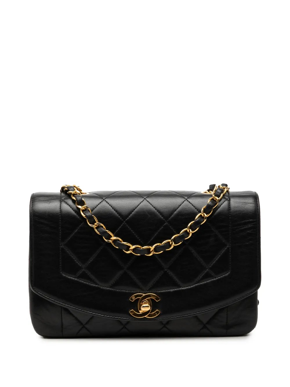 1991-1994 Small Lambskin Diana Flap crossbody bag
