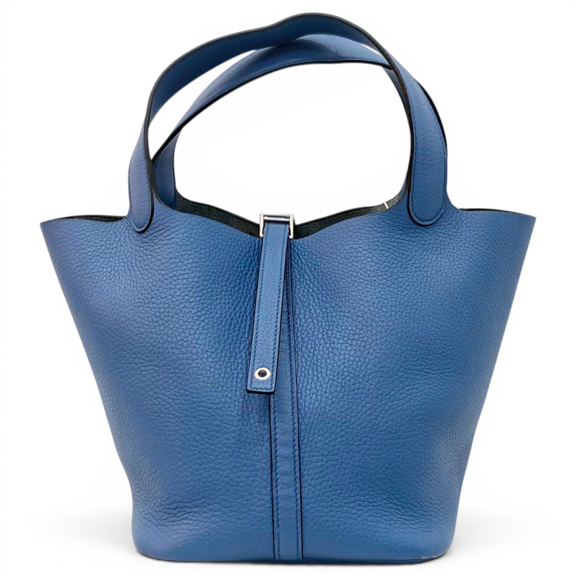 Picotin leather tote
