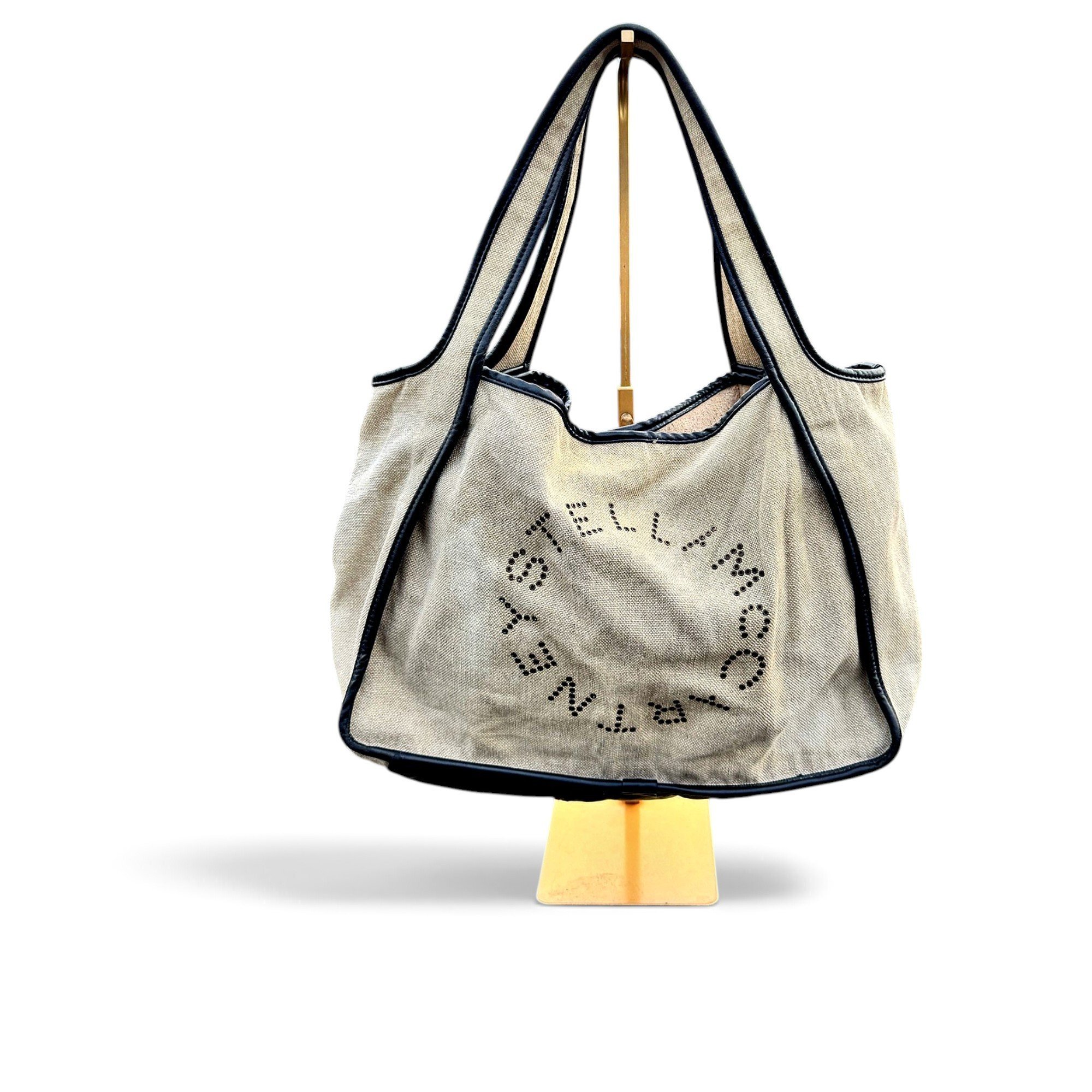 Stella McCartney Logo linen tote
