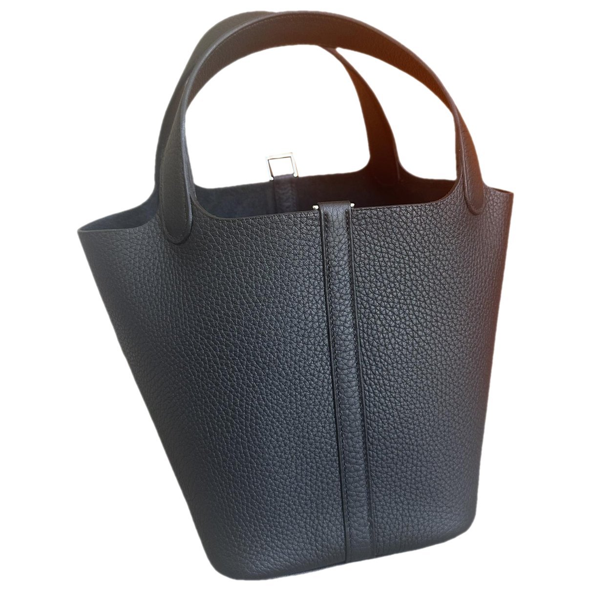 Picotin leather tote