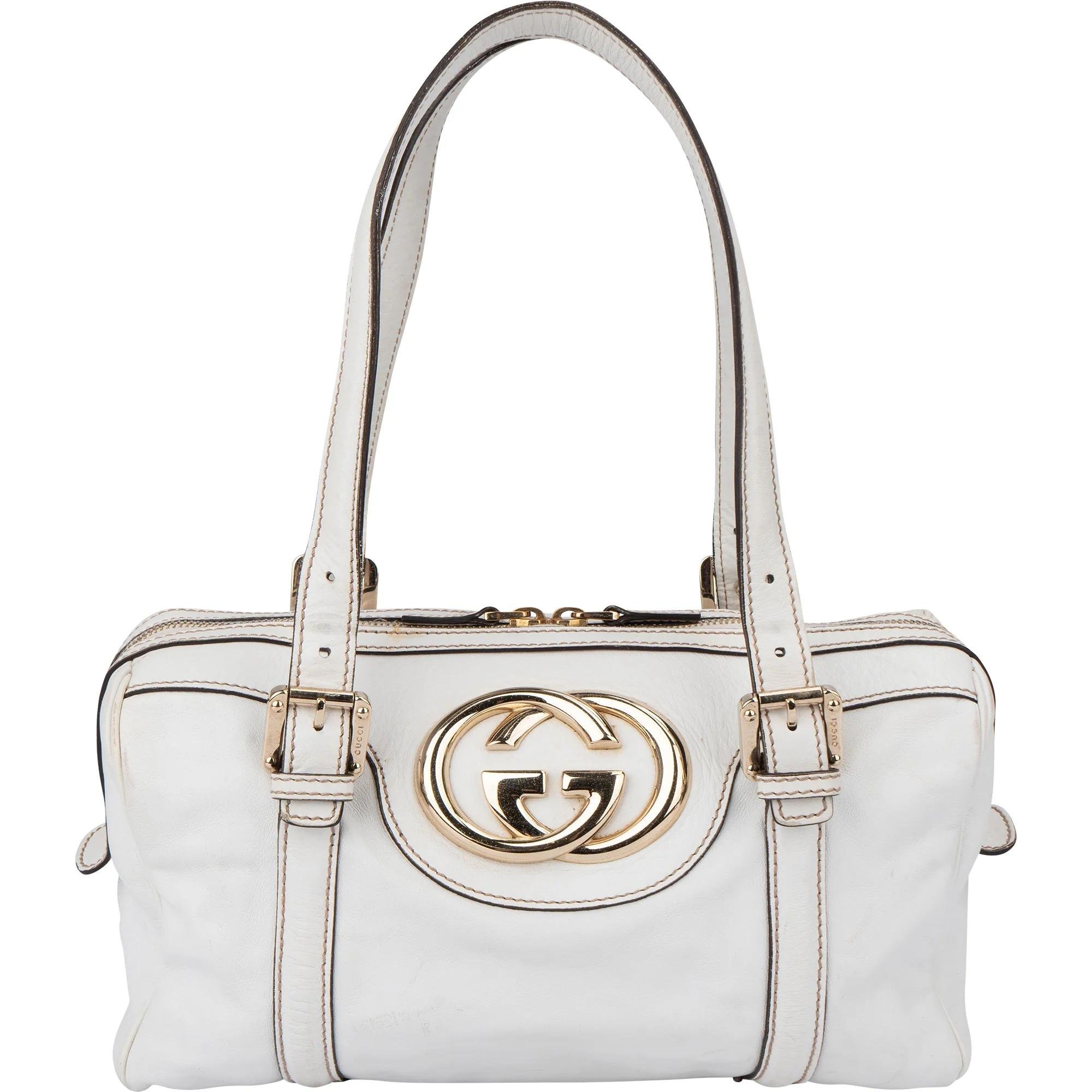 Boston leather handbag