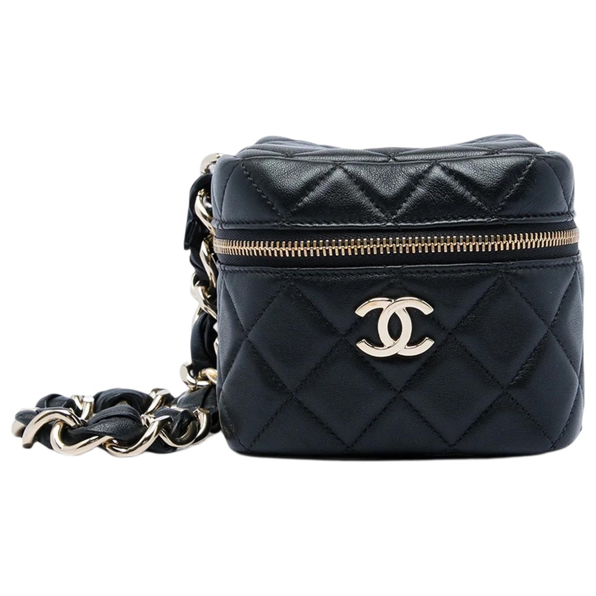 Vanity leather handbag