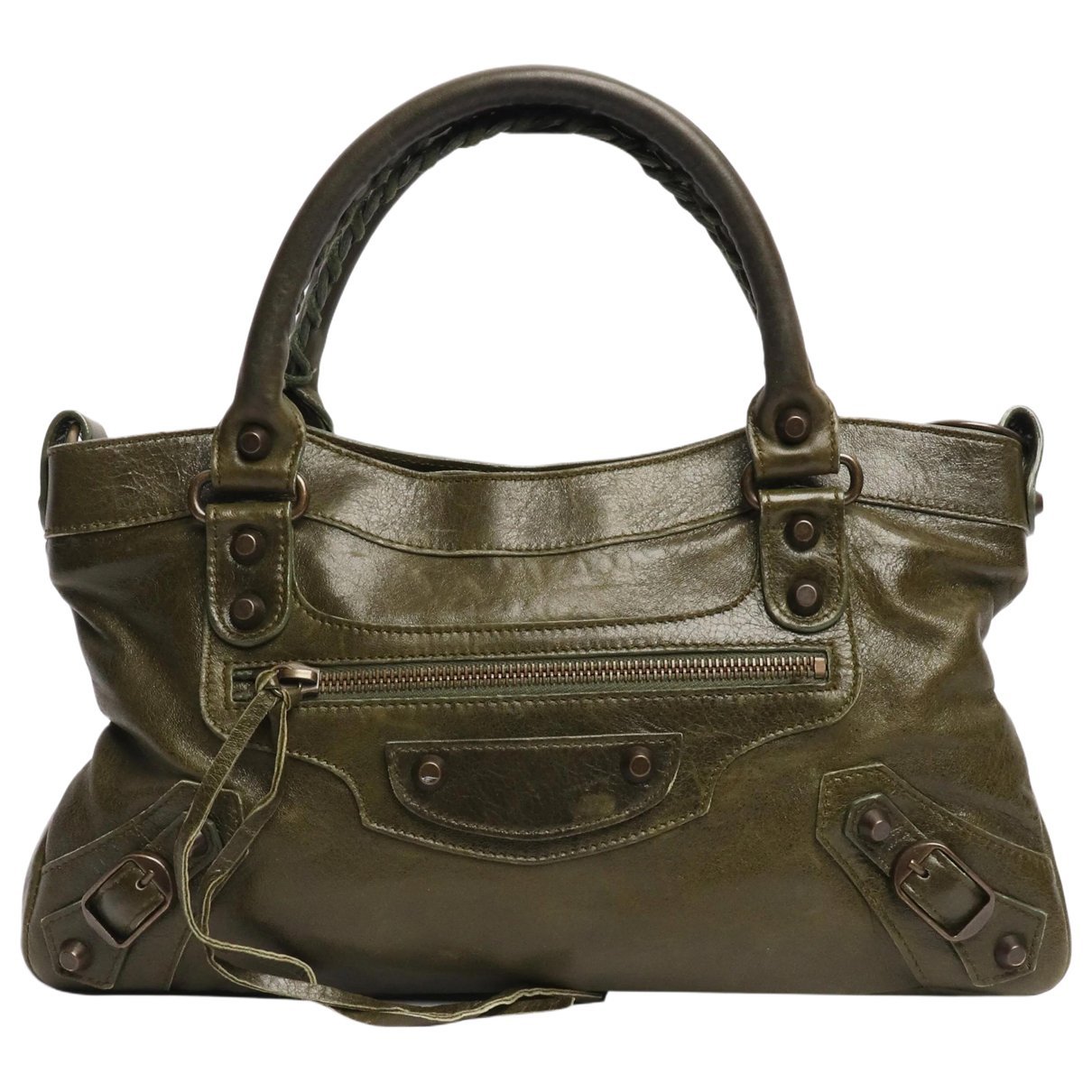 City leather bag