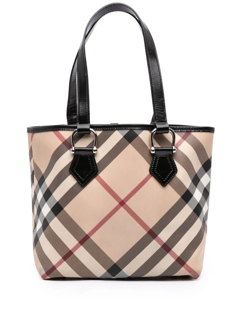 2000-2010 Supernova Check Coated Canvas tote bag