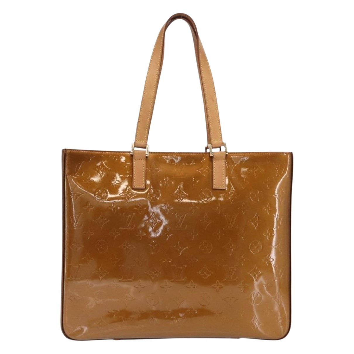 Columbus patent leather tote