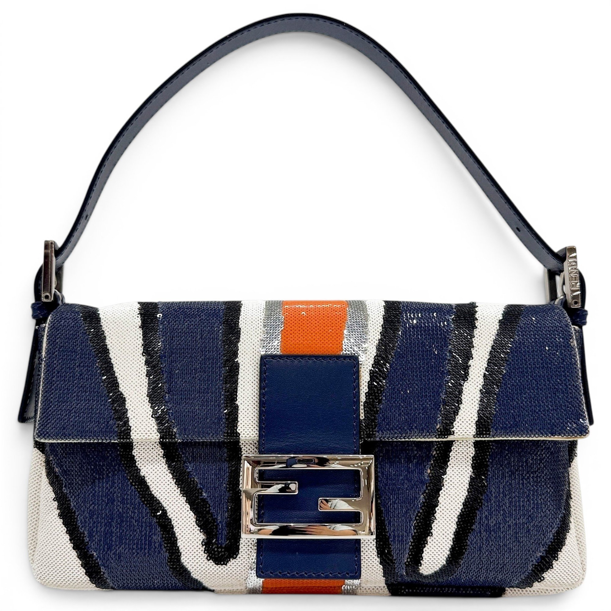 Baguette glitter handbag