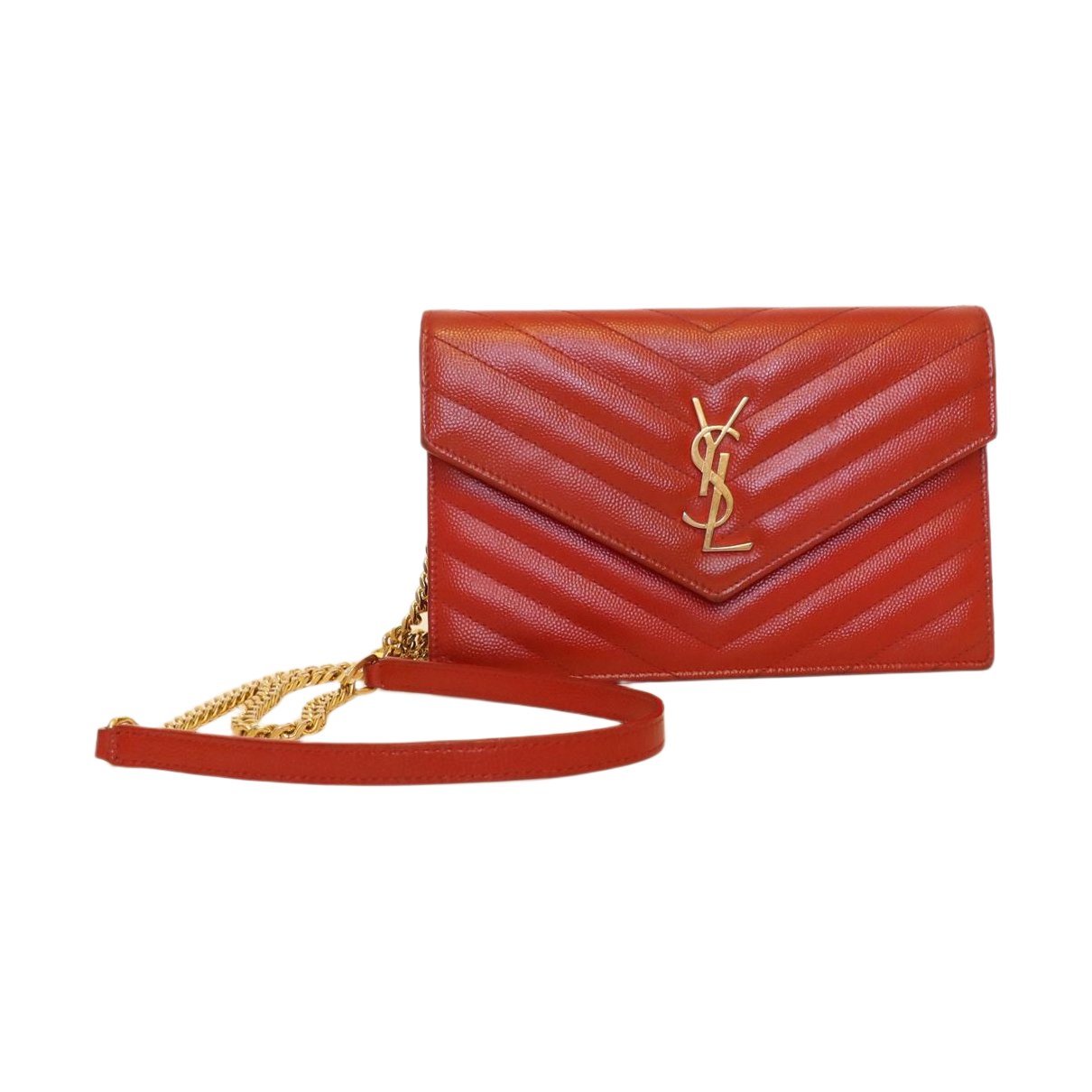 Portefeuille enveloppe leather crossbody bag