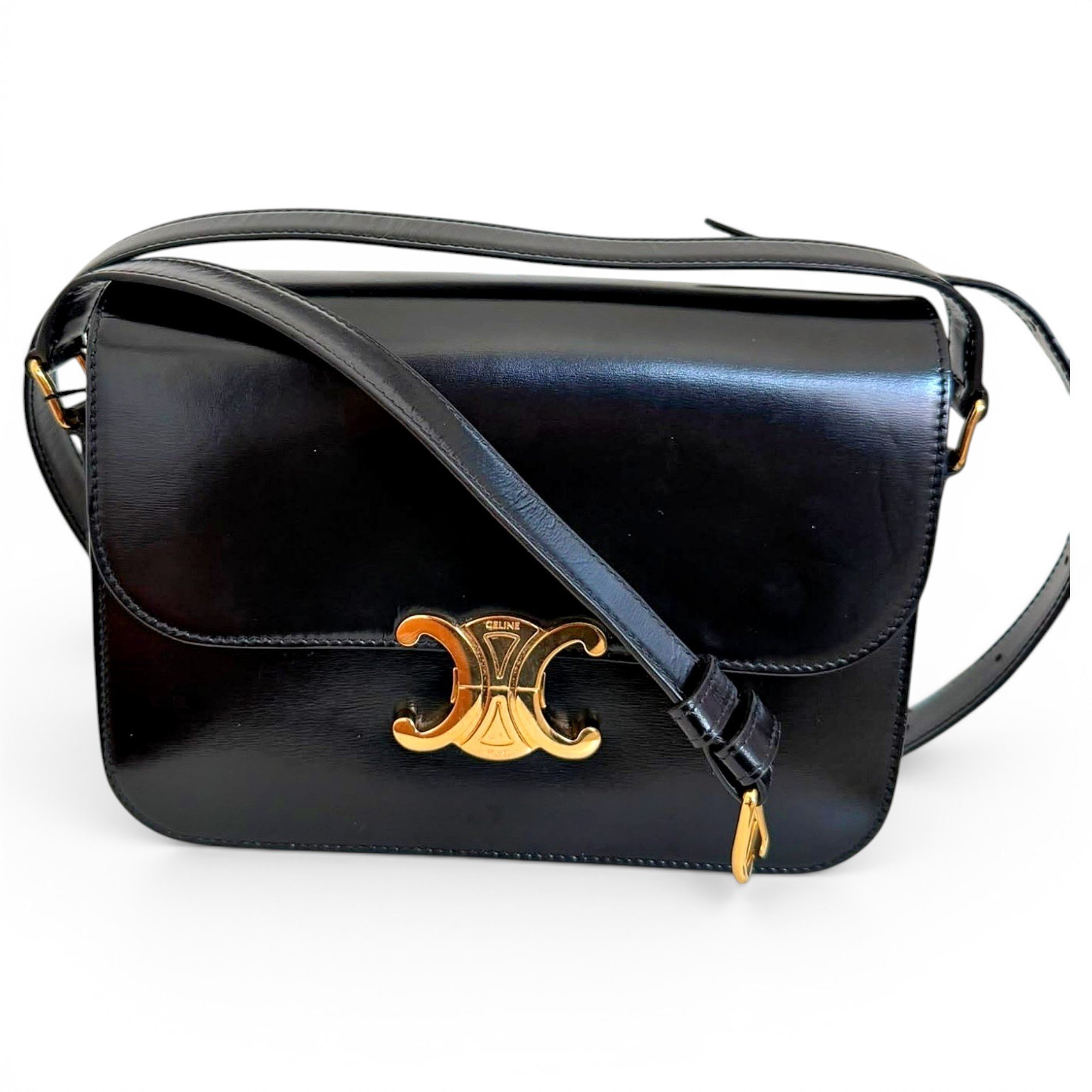 Triomphe leather handbag
