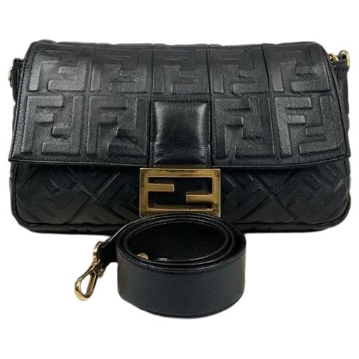 Baguette leather handbag