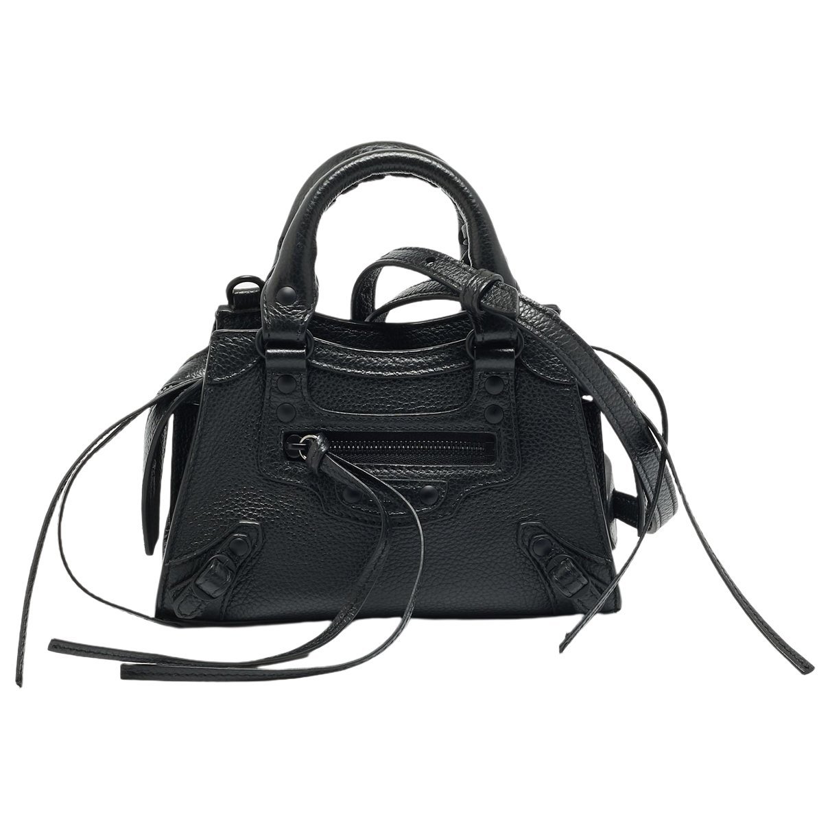 City leather handbag