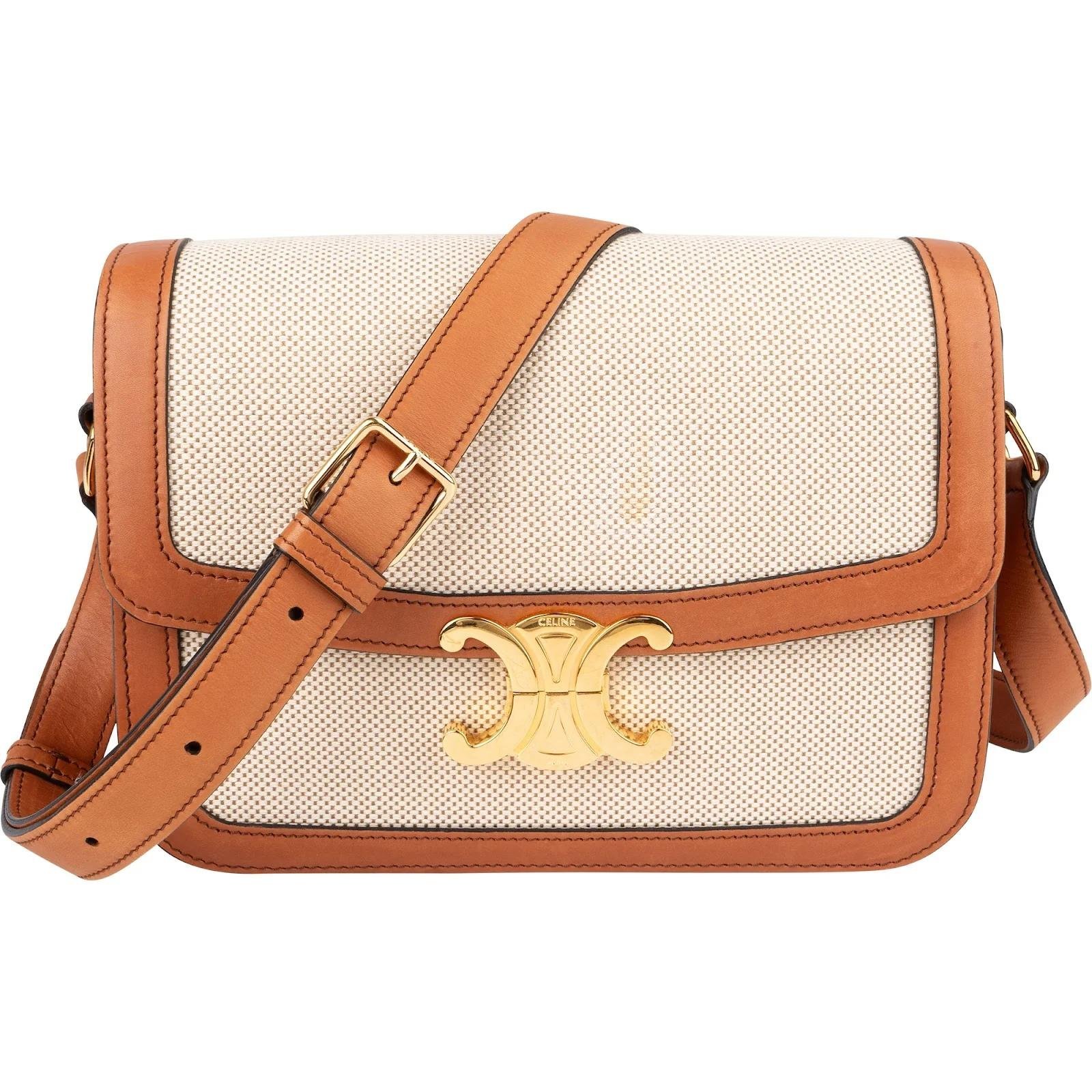 Triomphe leather crossbody bag