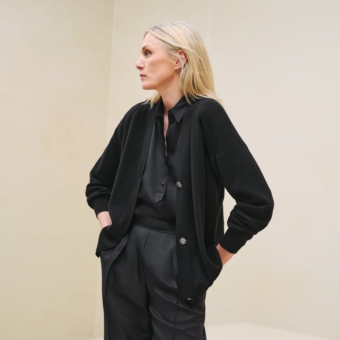 Noir Long-sleeve Cardigan