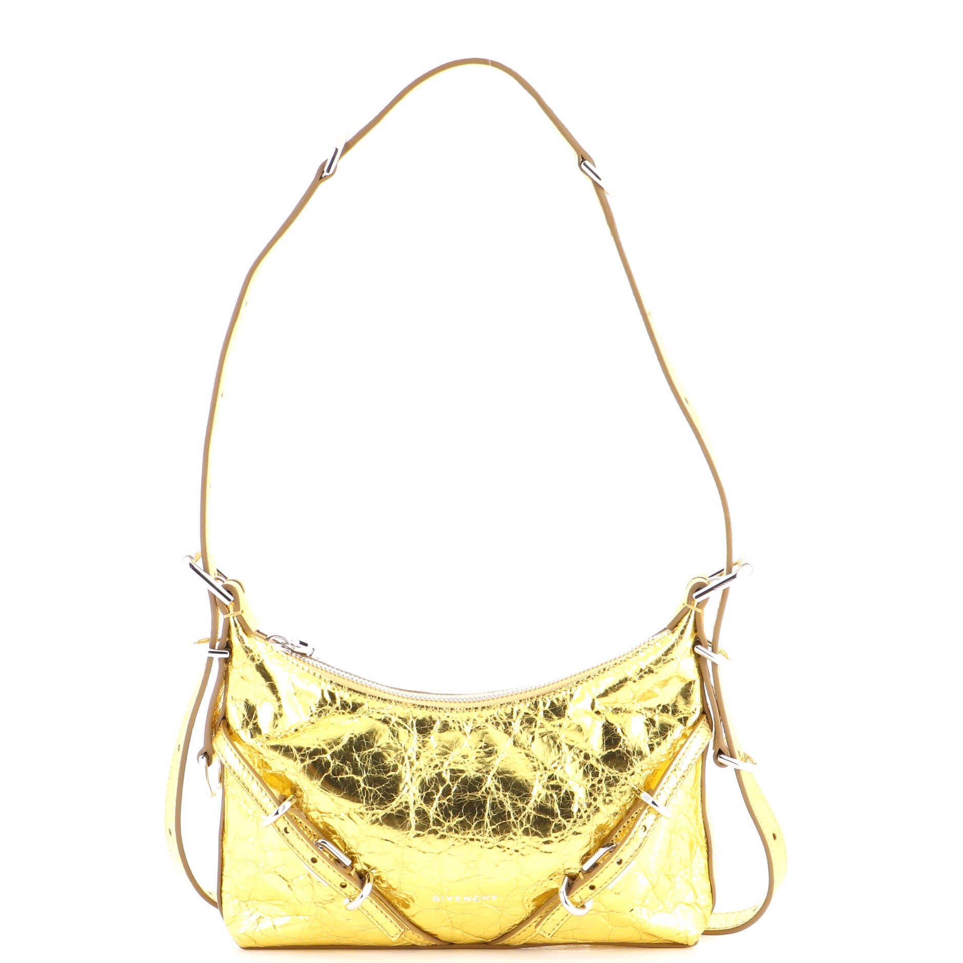 Givenchy Voyou Shoulder Bag Metallic Leather Mini
