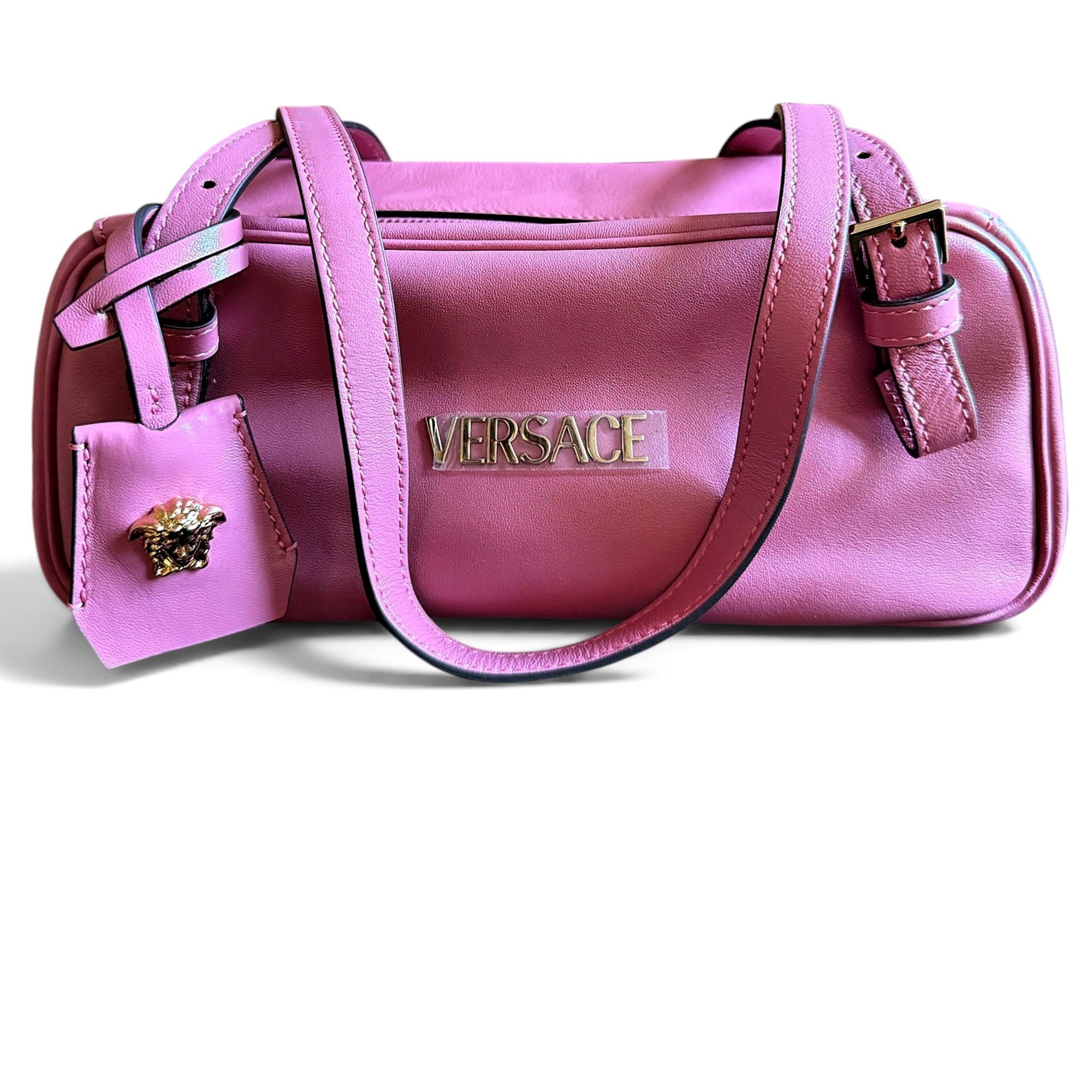 Leather bowling bag