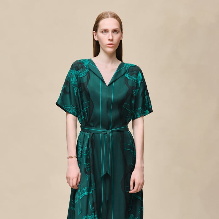 Vert Pin "Ferronnerie Remix" Caftan