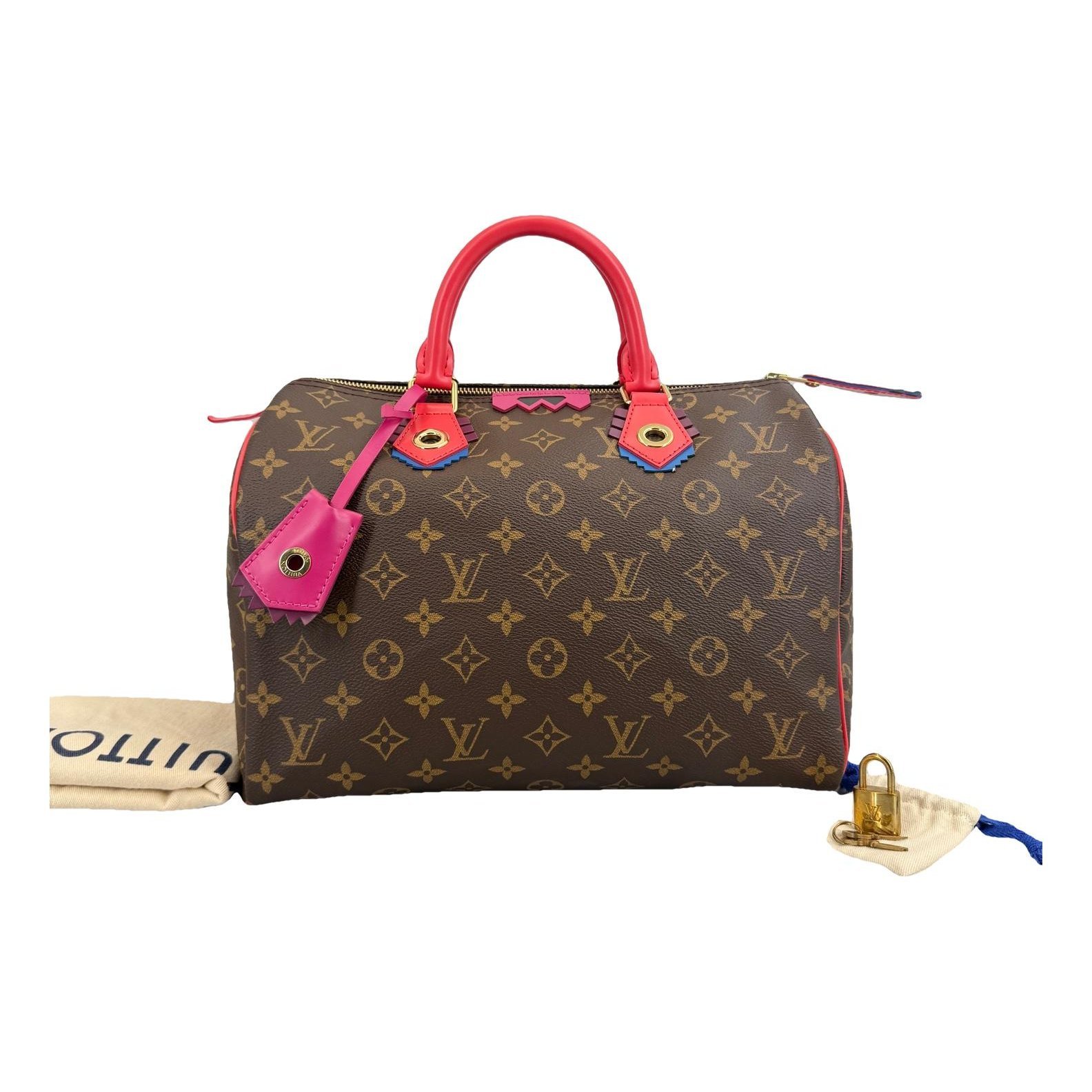 Speedy leather handbag