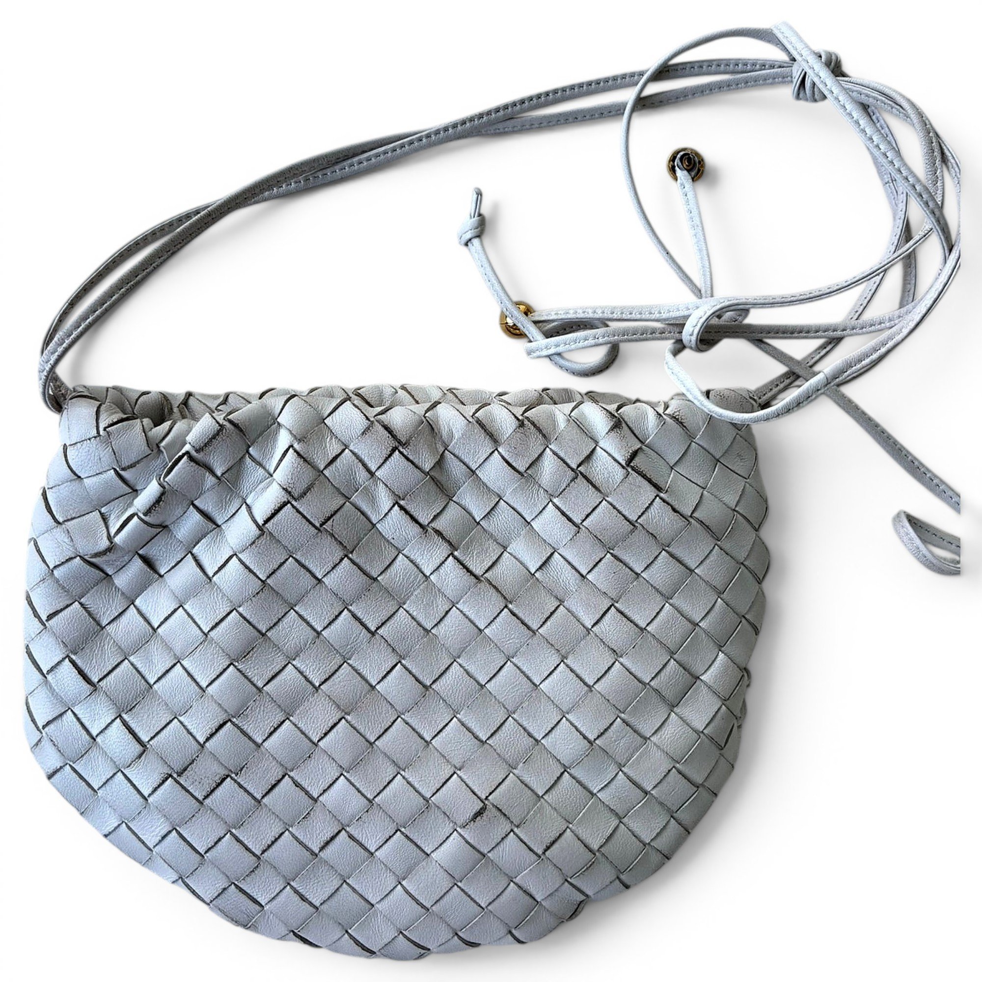 Bulb leather handbag