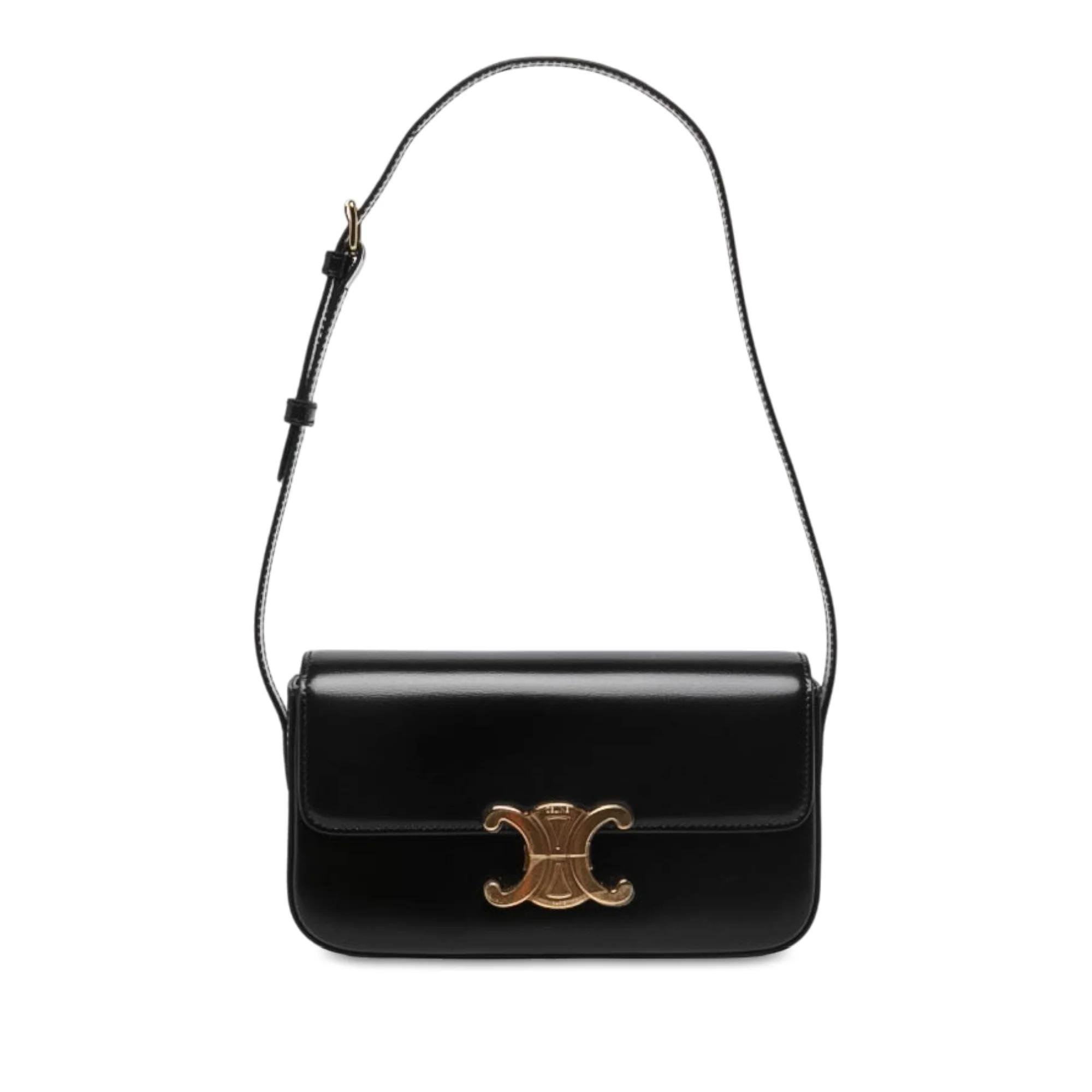 Triomphe pony-style calfskin handbag