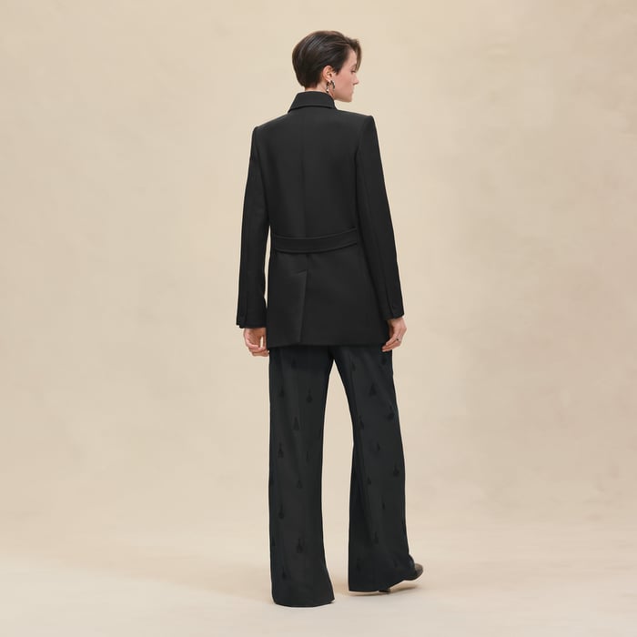 Noir Wool Pea Coat