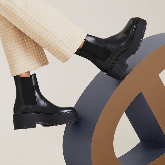 Noir Harrow Ankle Boot