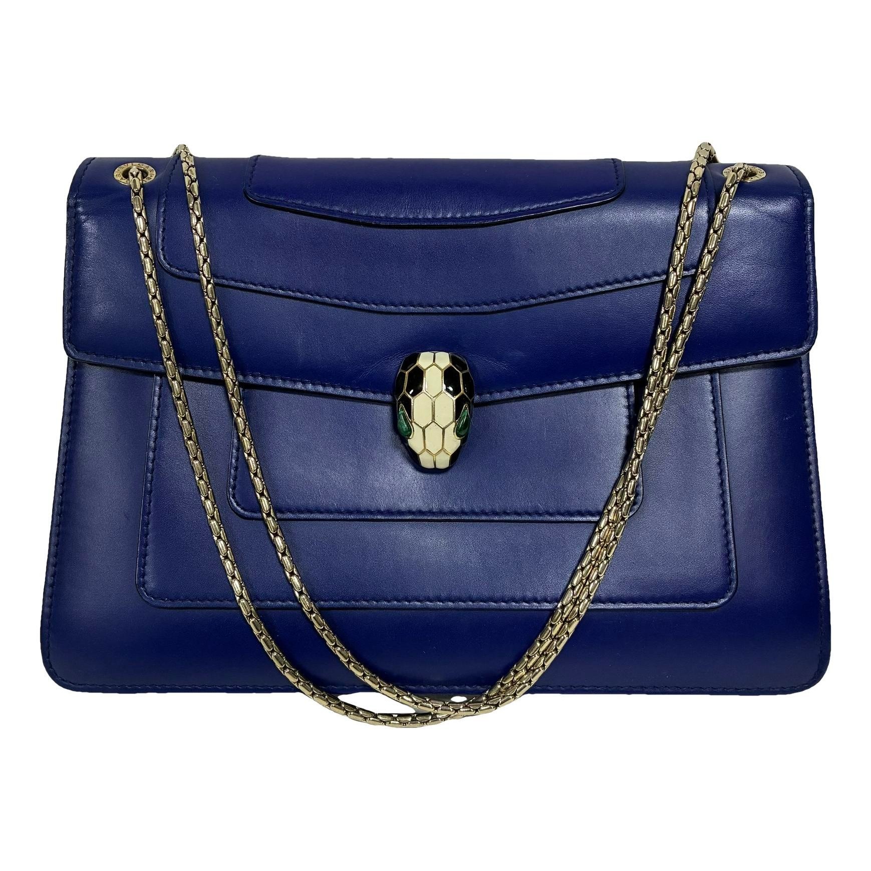 Serpenti leather crossbody bag