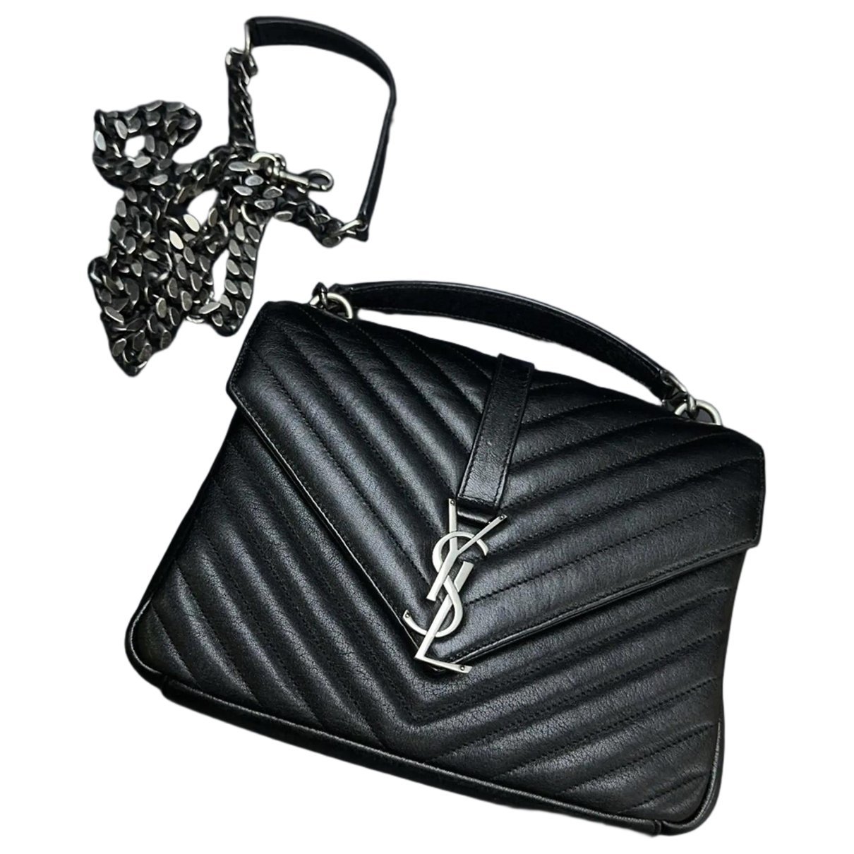 Collége monogramme leather handbag