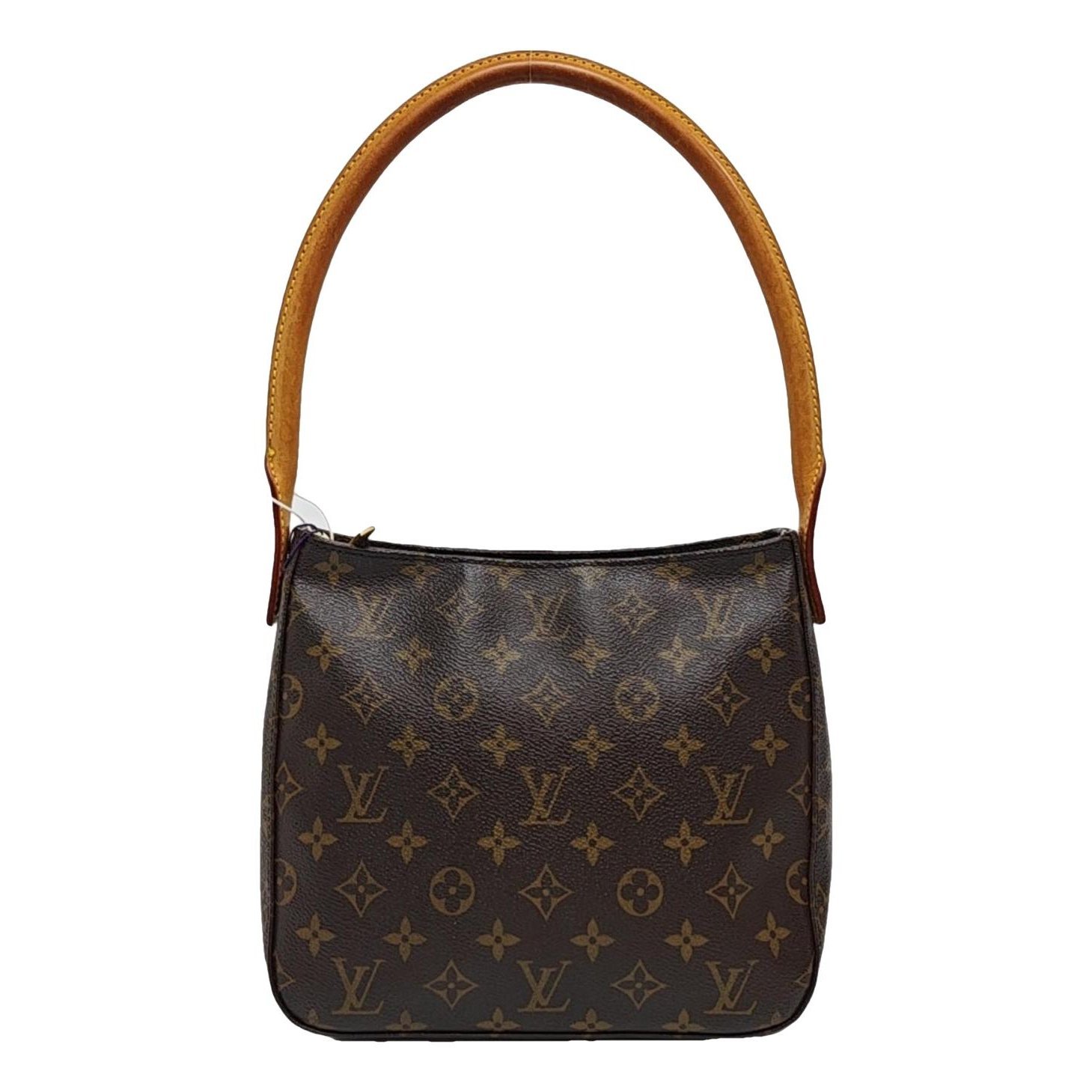 Looping leather handbag