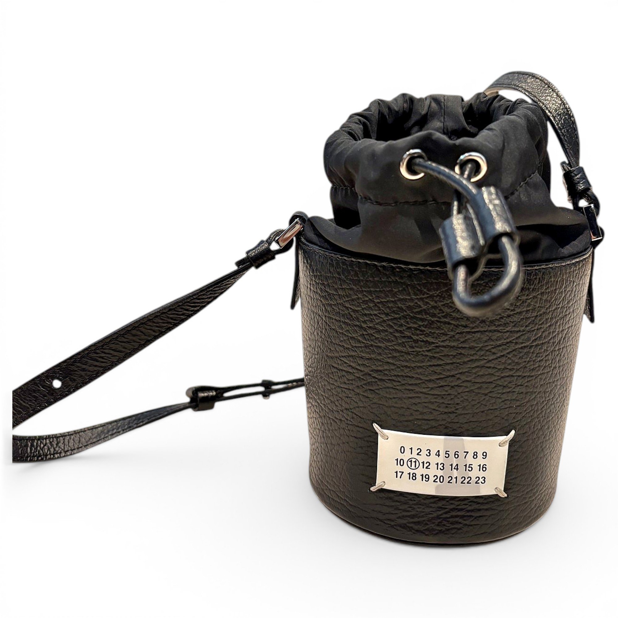 Leather clutch bag
