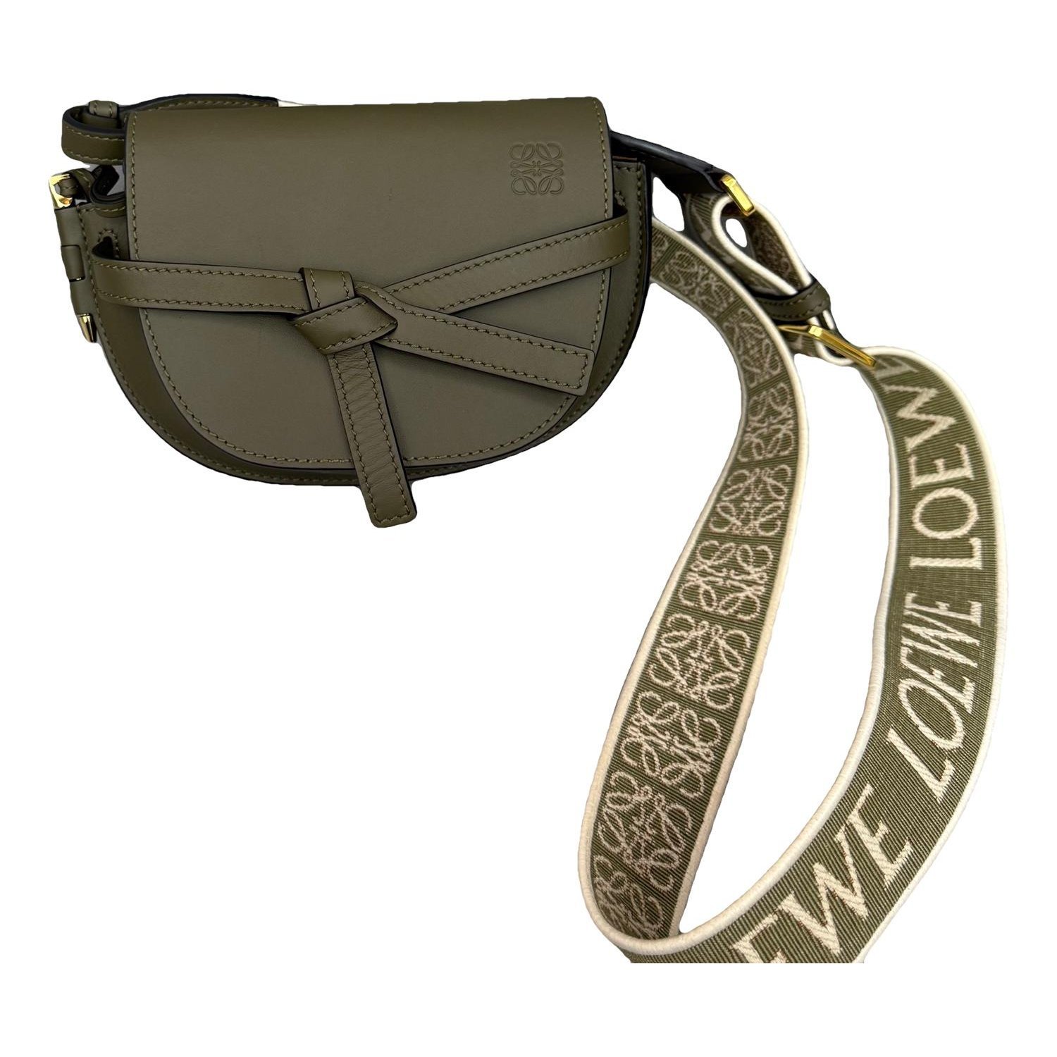 Gate leather crossbody bag