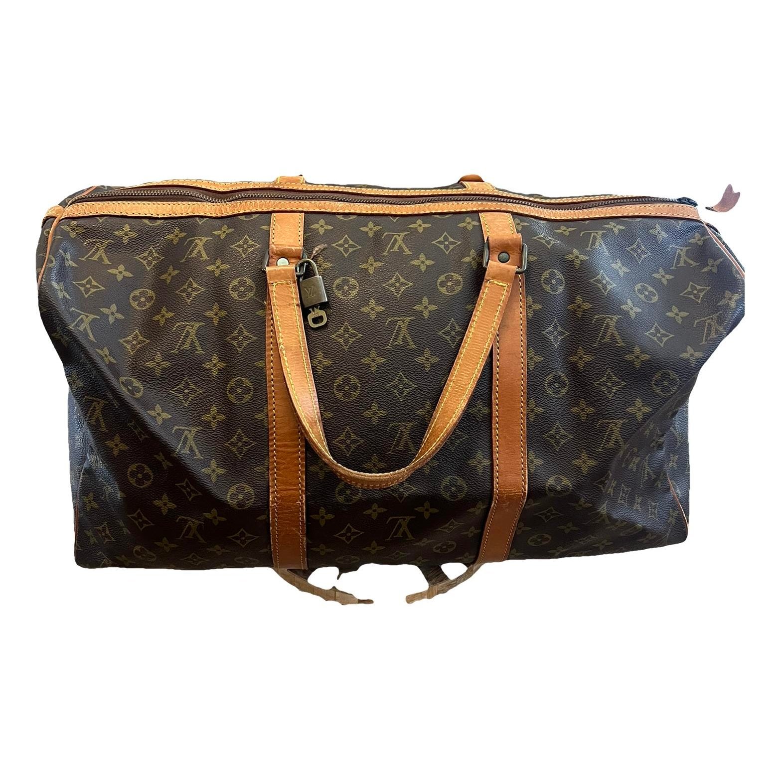 Keepall leather travel bag