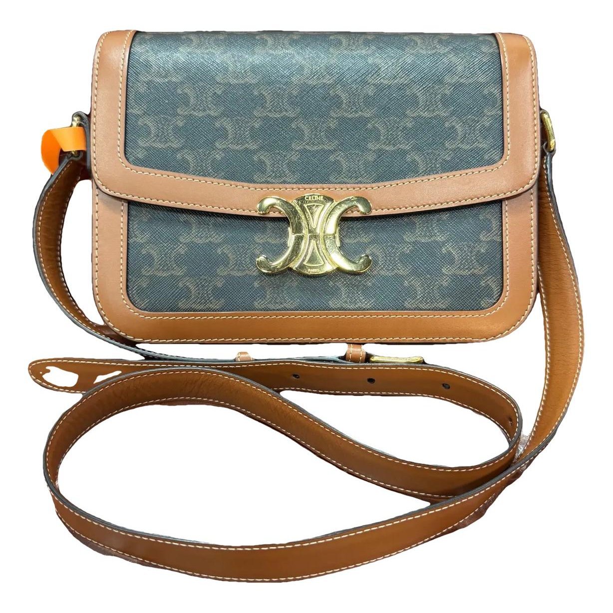 Triomphe vinyl handbag