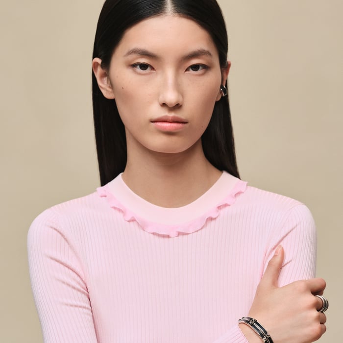Rose Craie Jewel Long-sleeve Sweater