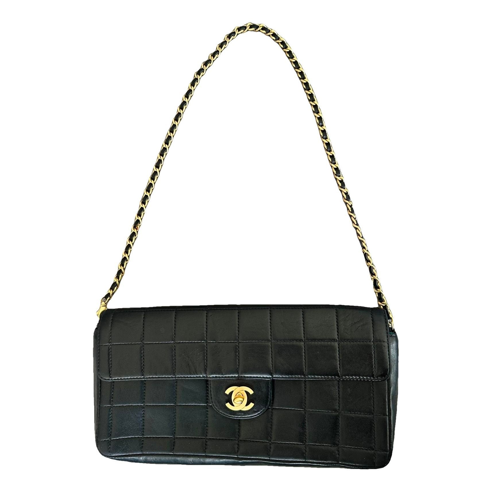 East West Chocolate Bar leather handbag