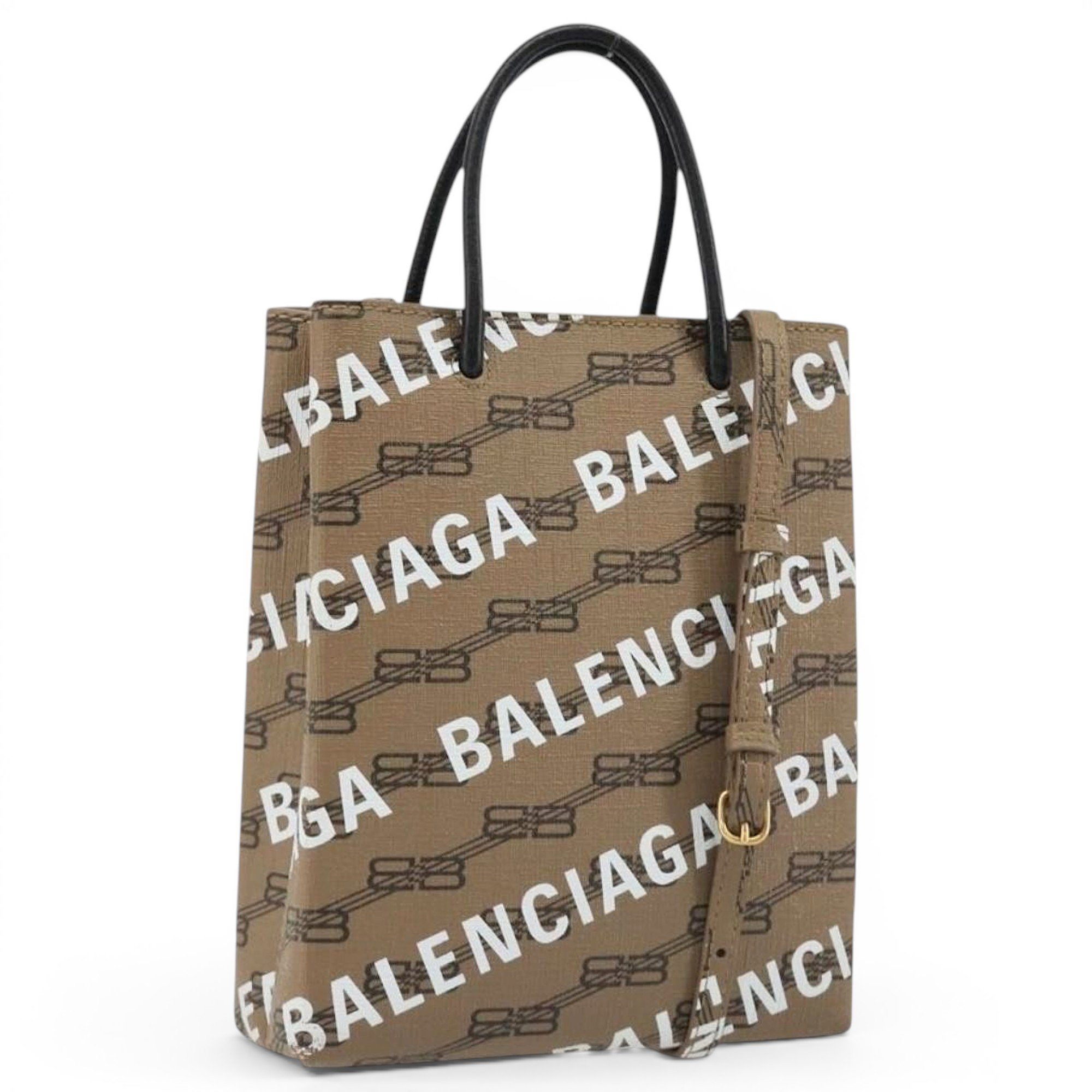 B leather tote