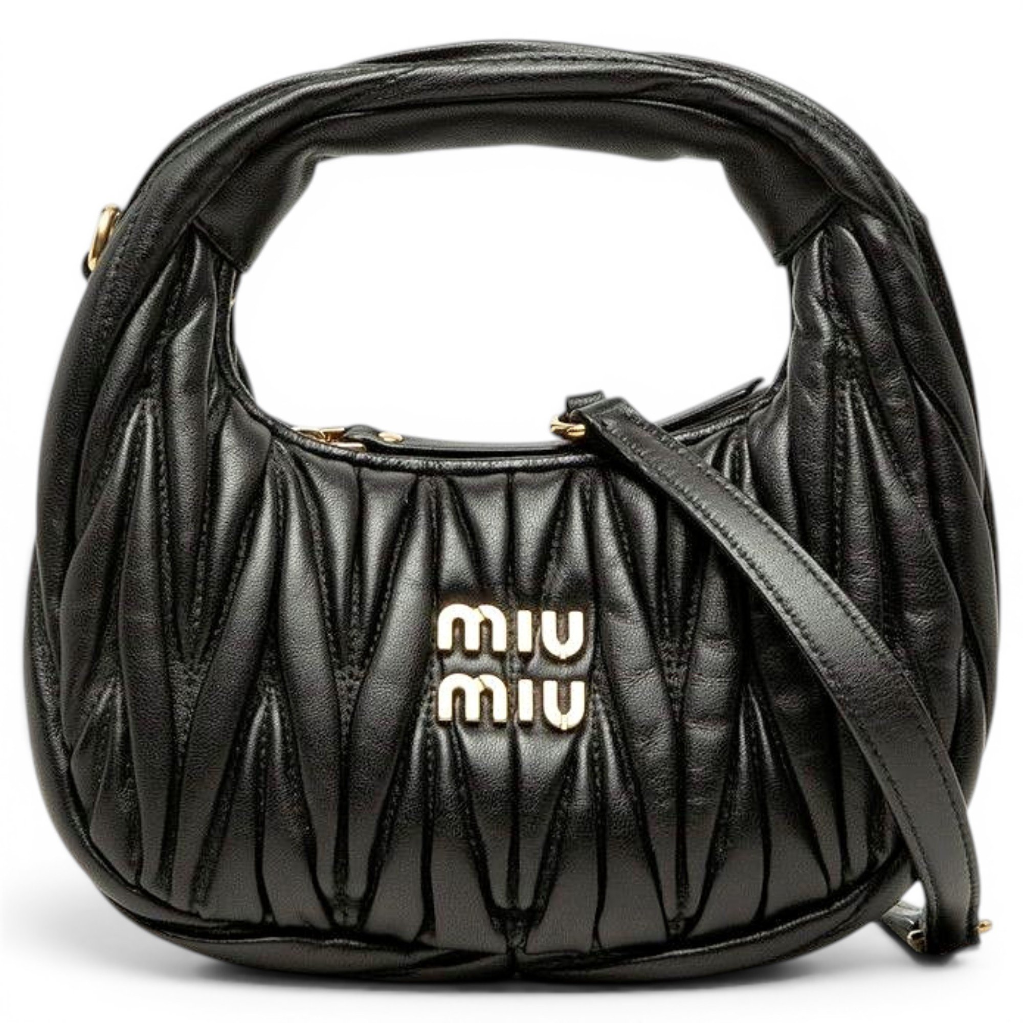 Matelassé leather handbag