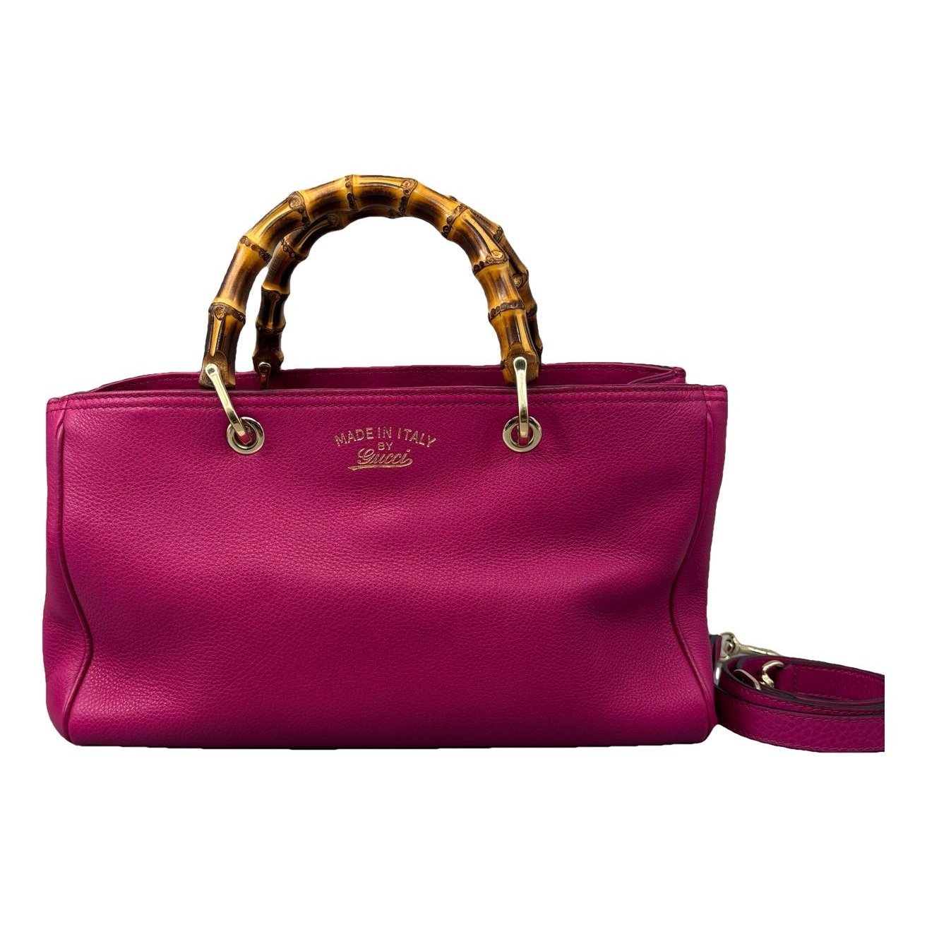 Diana Bamboo leather handbag