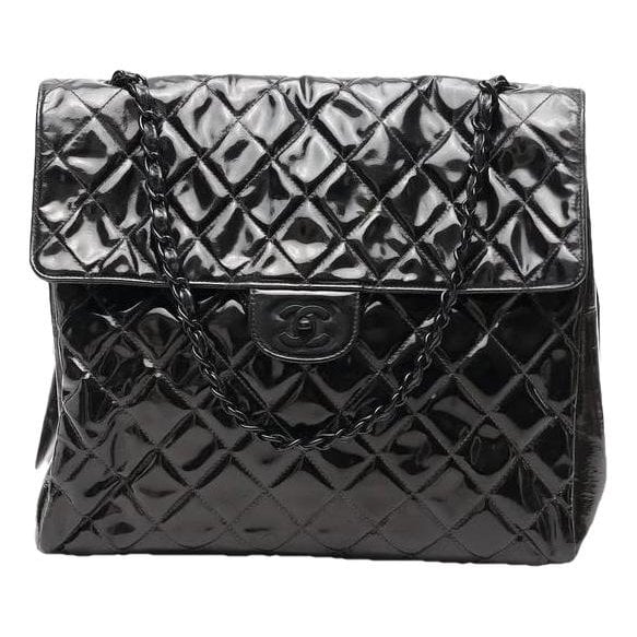 Patent leather handbag