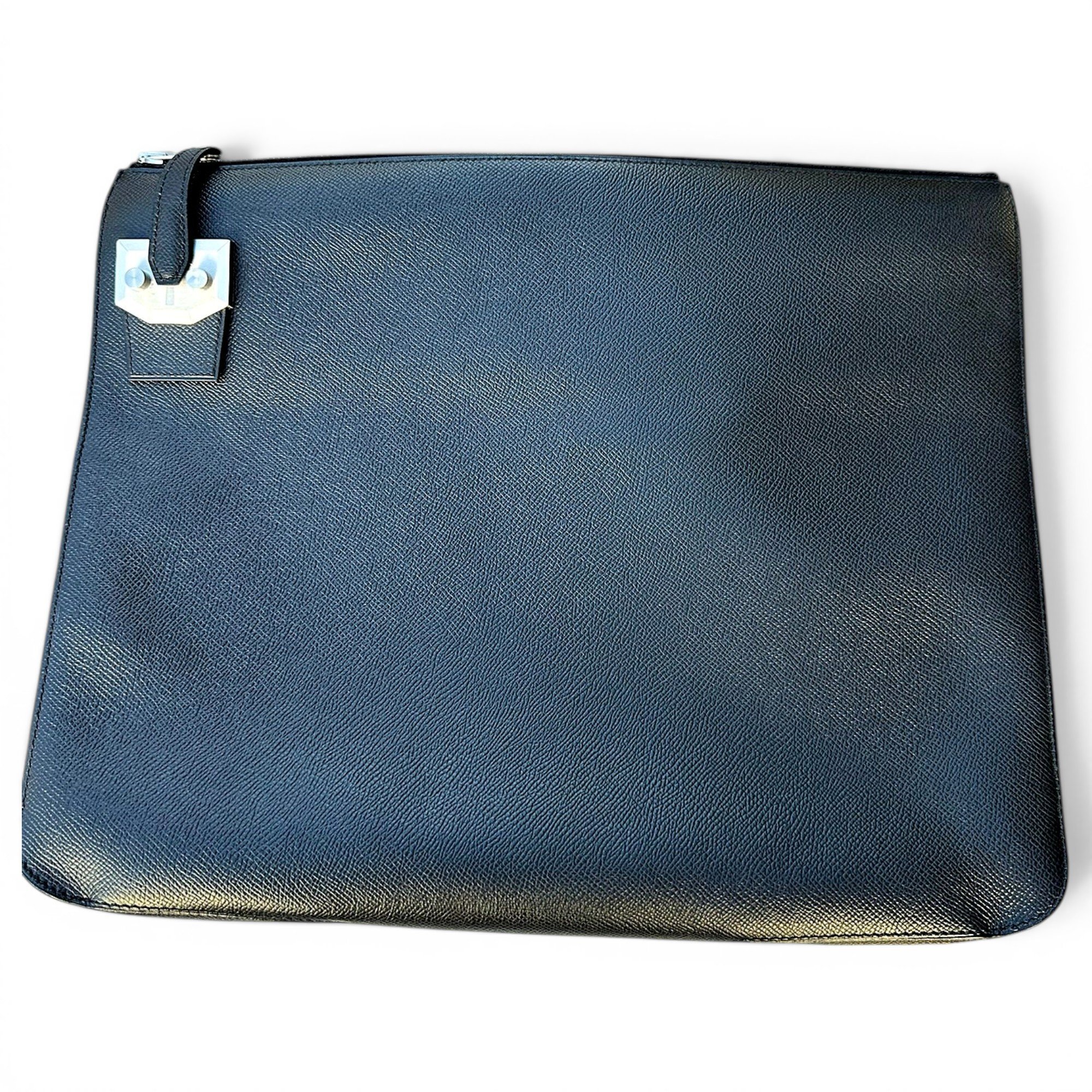 Leather clutch bag