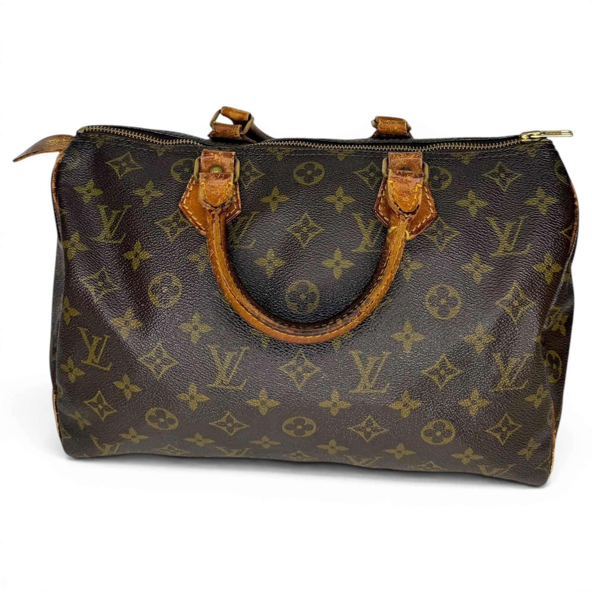 Speedy leather handbag
